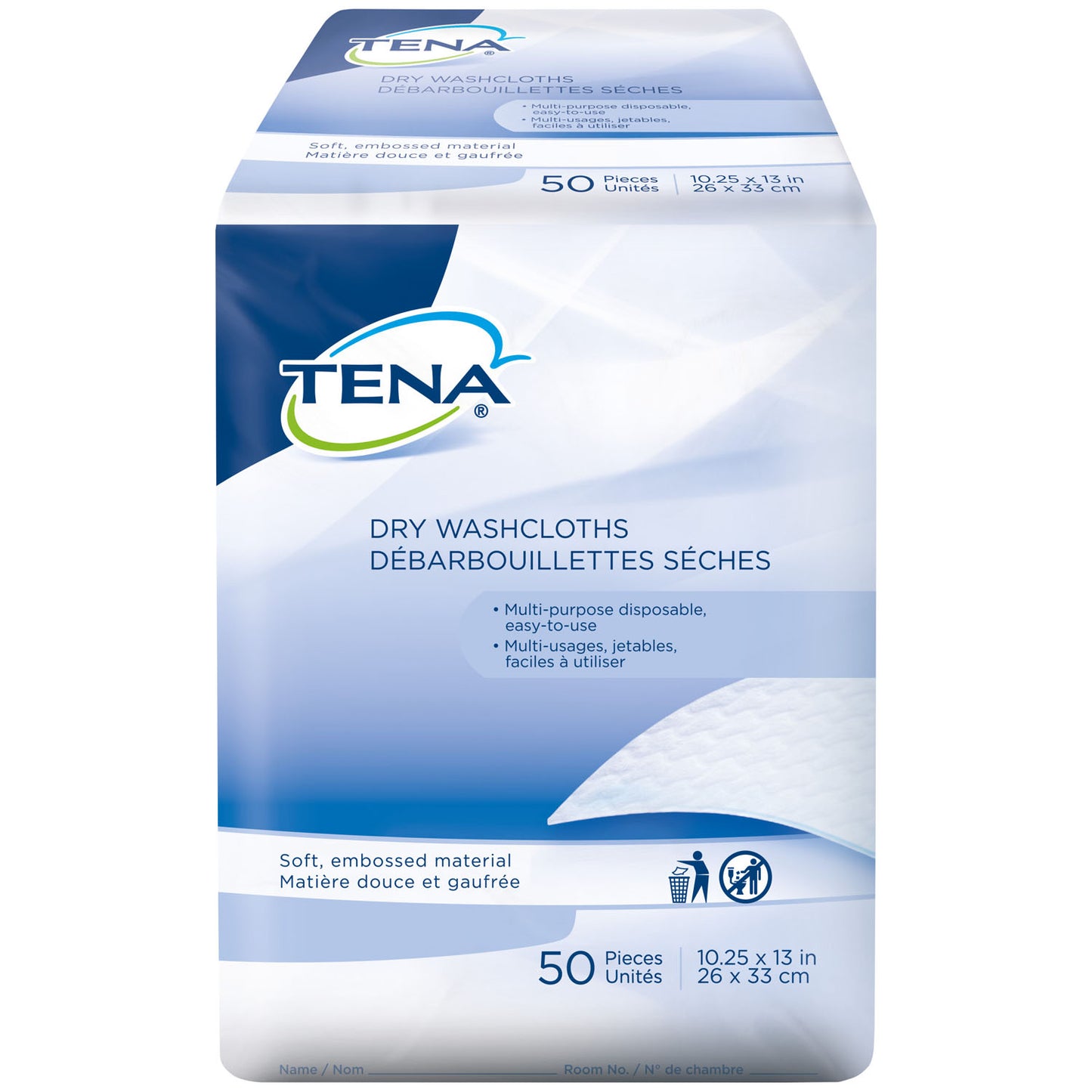 Essity Hms Tena® Dry Washcloths, HMS 74499