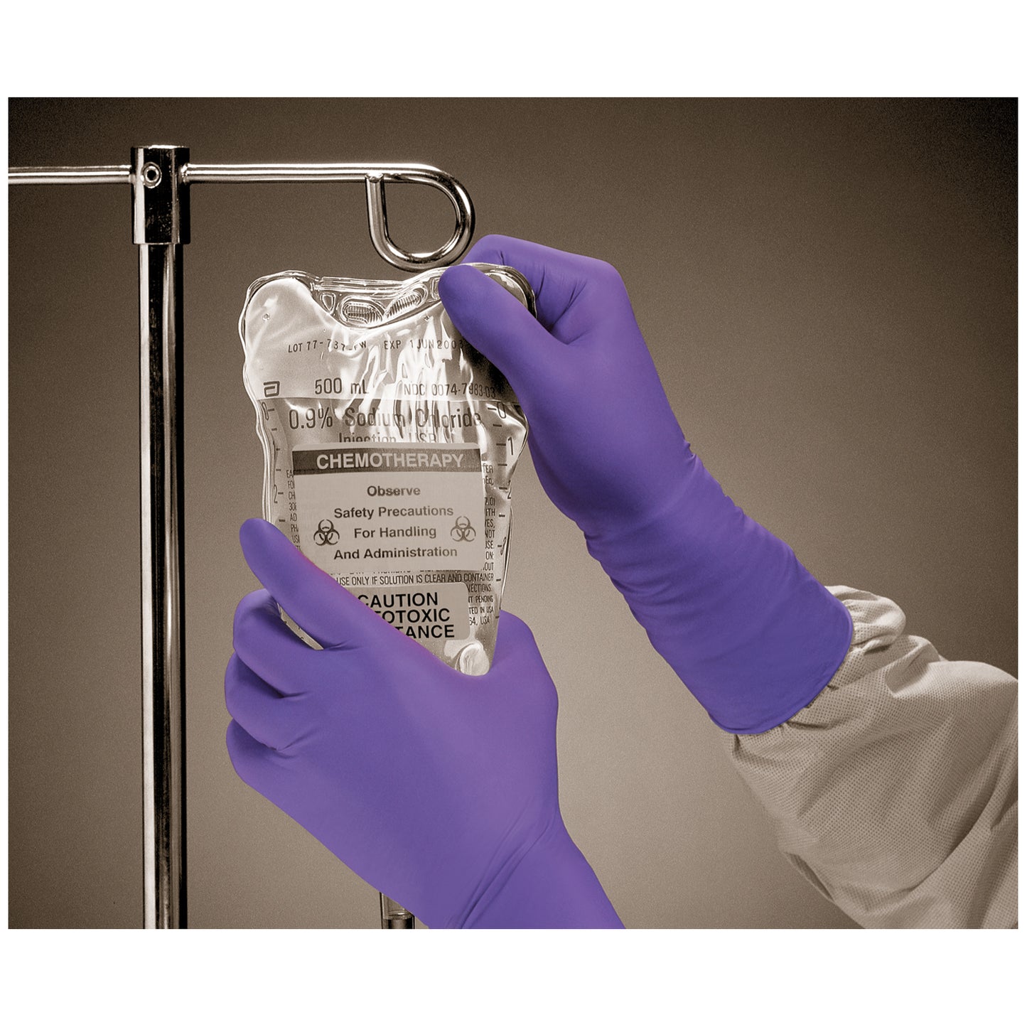 Halyard Purple Nitrile-Xtra™ Exam Gloves, KIM 50602