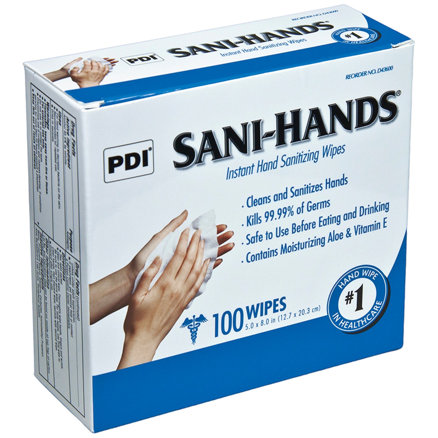 Pdi Sani-Hands® Instant Hand Sanitizing Wipes, PDI D43600