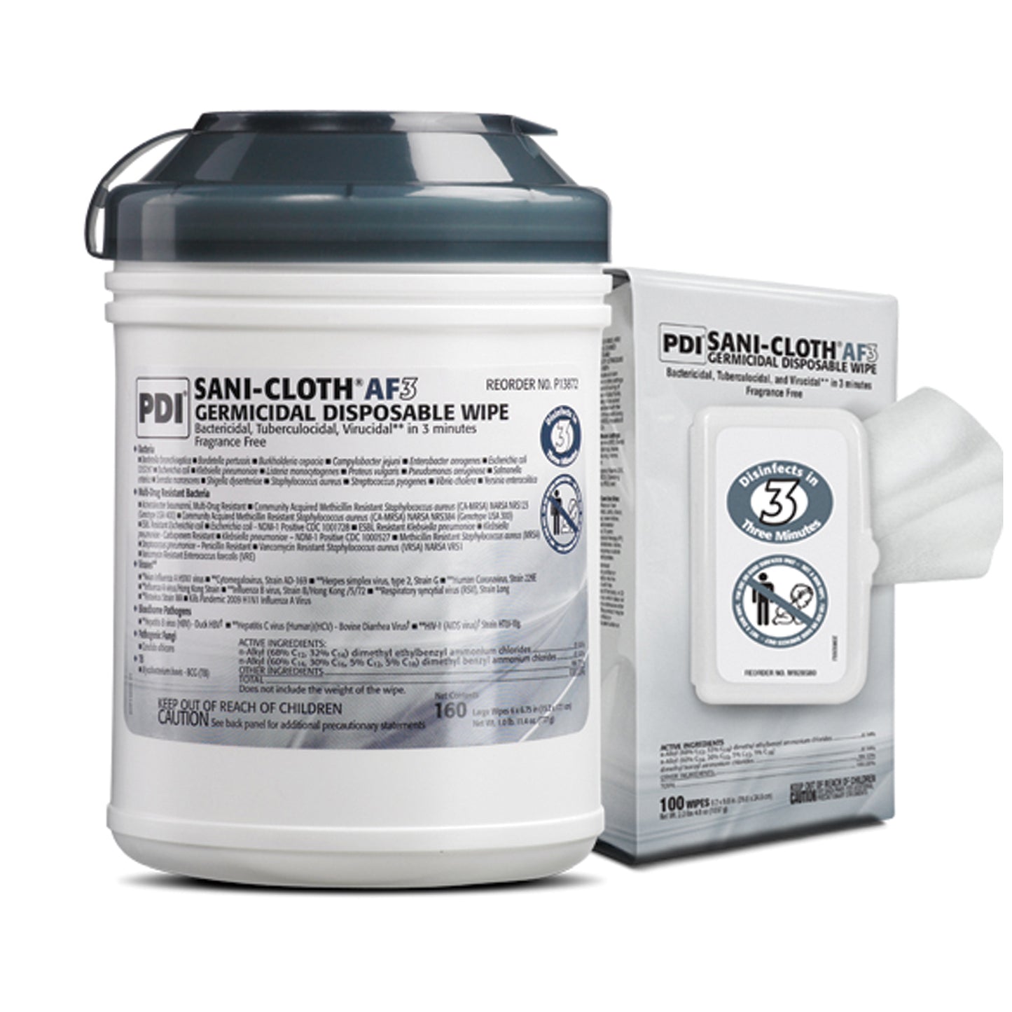 Pdi Sani-Cloth® Af3 Germicidal Disposable Wipe, PDI H59200