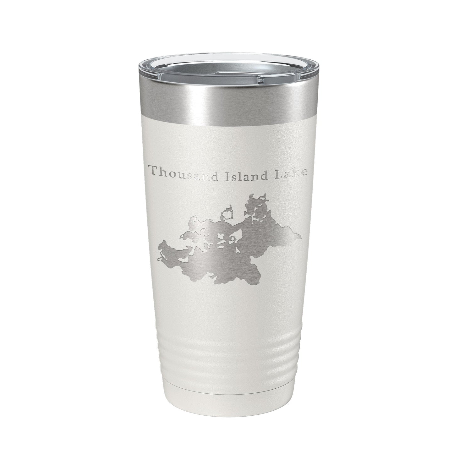 Thousand Island Lake Cisco Chain Map Tumbler Travel Mug Insulated Laser Engraved Coffee Cup Michigan 20 oz-7