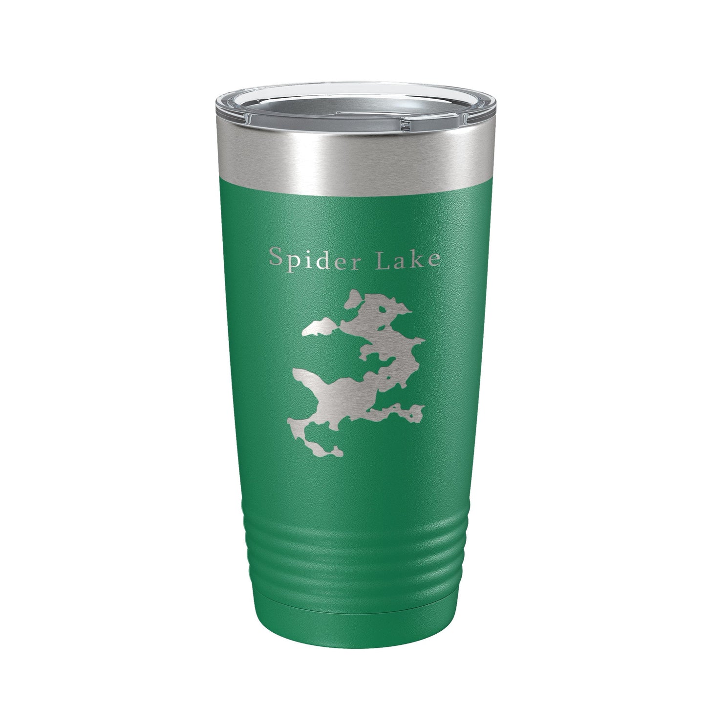 Spider Lake Map Tumbler Travel Mug Insulated Laser Engraved Coffee Cup Michigan 20 oz-9