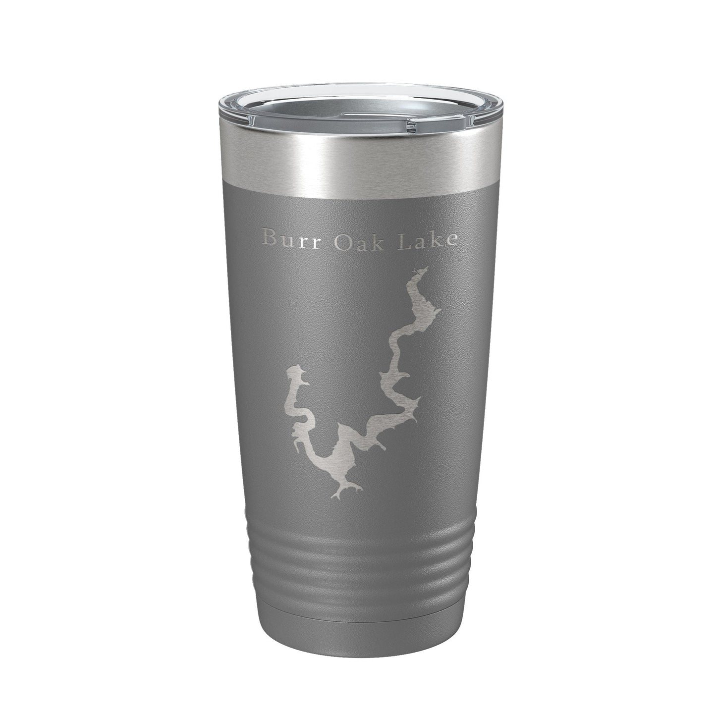 Burr Oak Lake Map Tumbler Travel Mug Insulated Laser Engraved Coffee Cup Ohio 20 oz-16