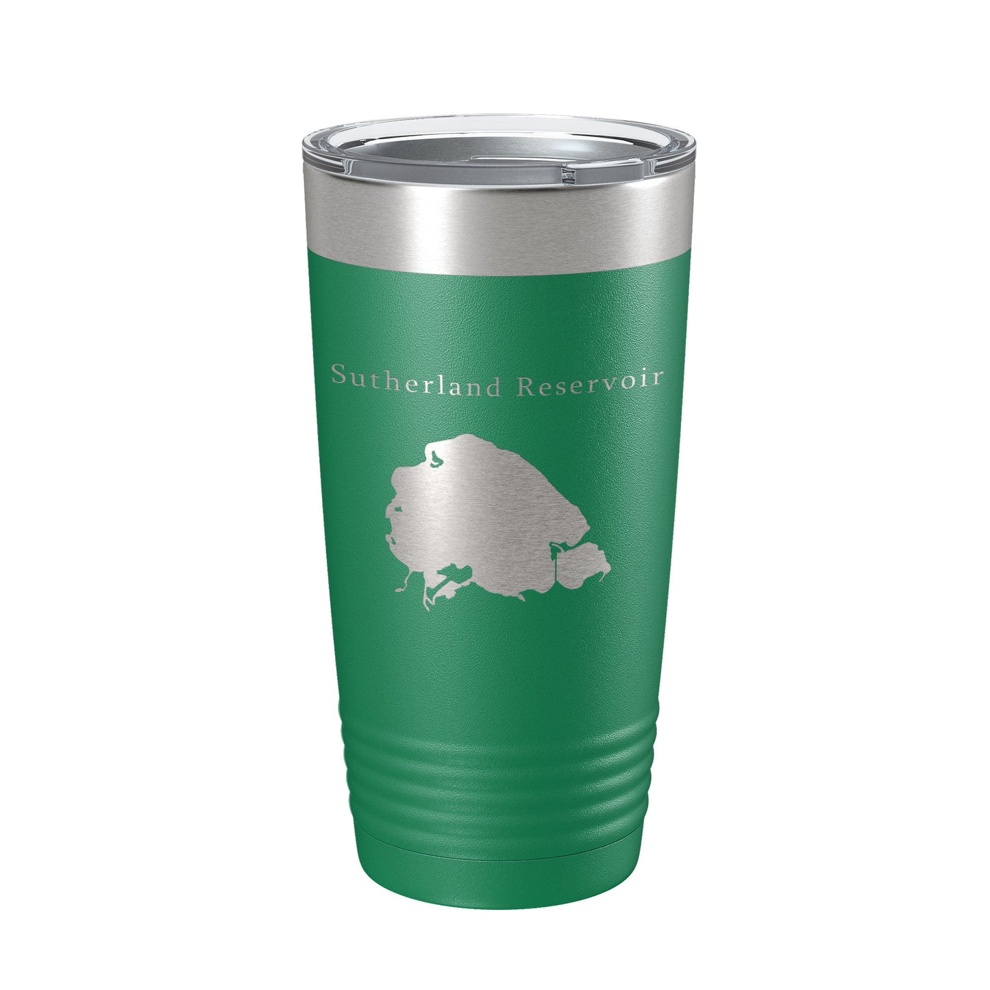 Sutherland Reservoir Tumbler Lake Map Travel Mug Insulated Laser Engraved Coffee Cup Nebraska 20 oz-9