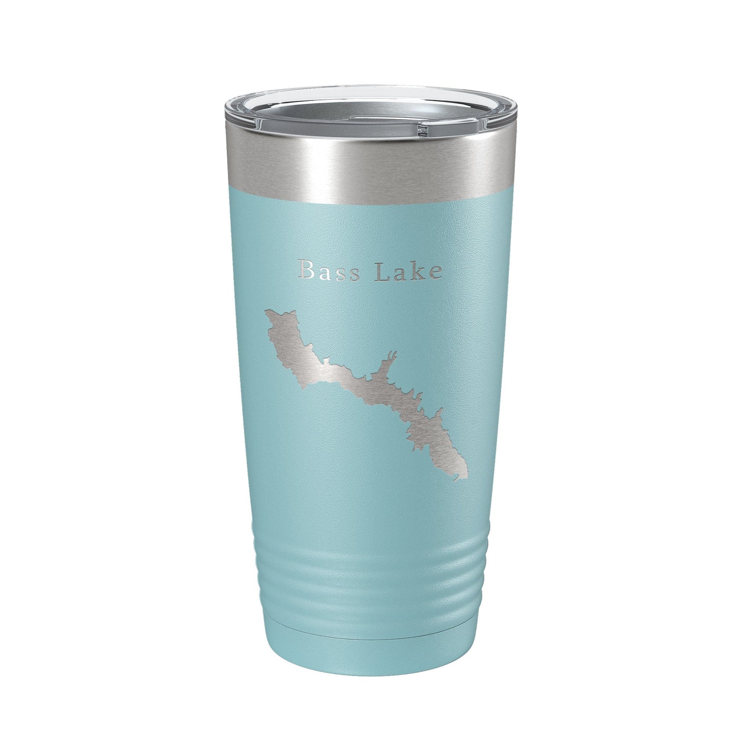 Bass Lake Map Tumbler Travel Mug Insulated Laser Engraved Coffee Cup California 20 oz-13