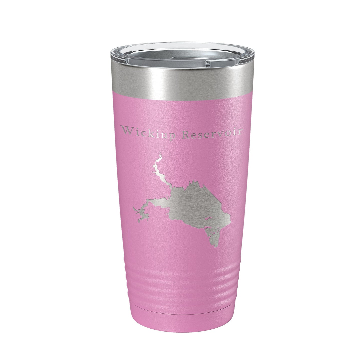 Wickiup Reservoir Tumbler Lake Map Travel Mug Insulated Laser Engraved Coffee Cup Oregon 20 oz-14