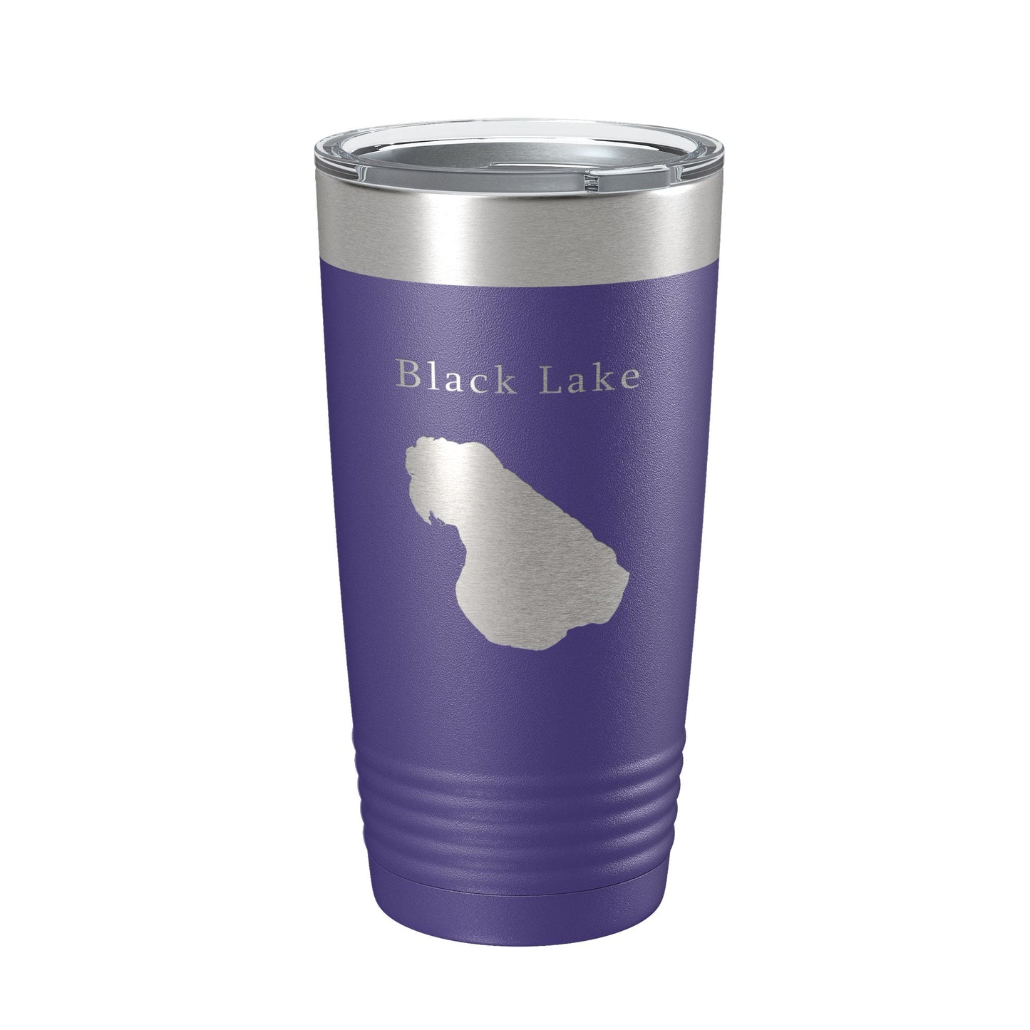 Black Lake Map Tumbler Travel Mug Insulated Laser Engraved Coffee Cup Michigan 20 oz-15