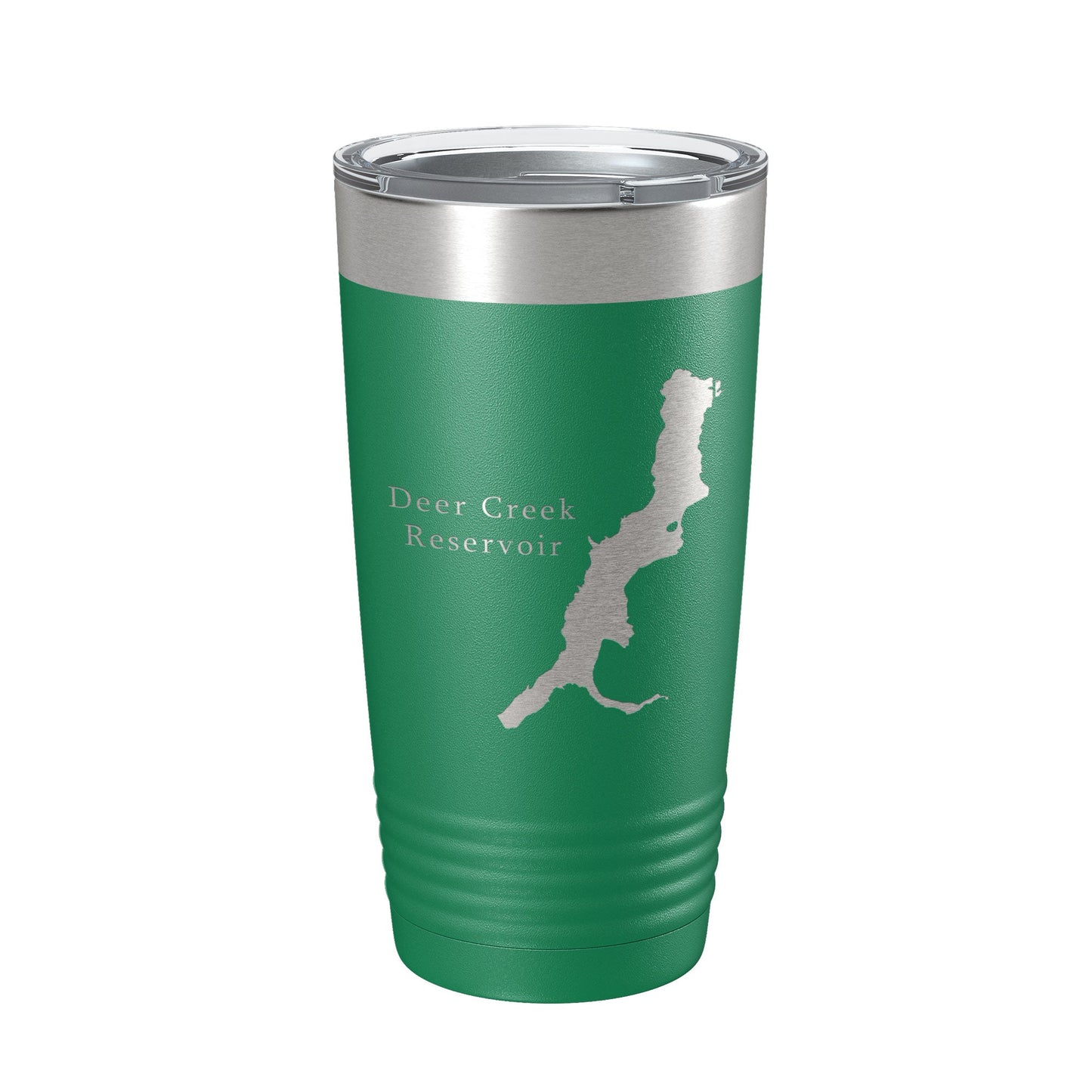 Deer Creek Reservoir Tumbler Lake Map Travel Mug Insulated Laser Engraved Coffee Cup Utah 20 oz-9