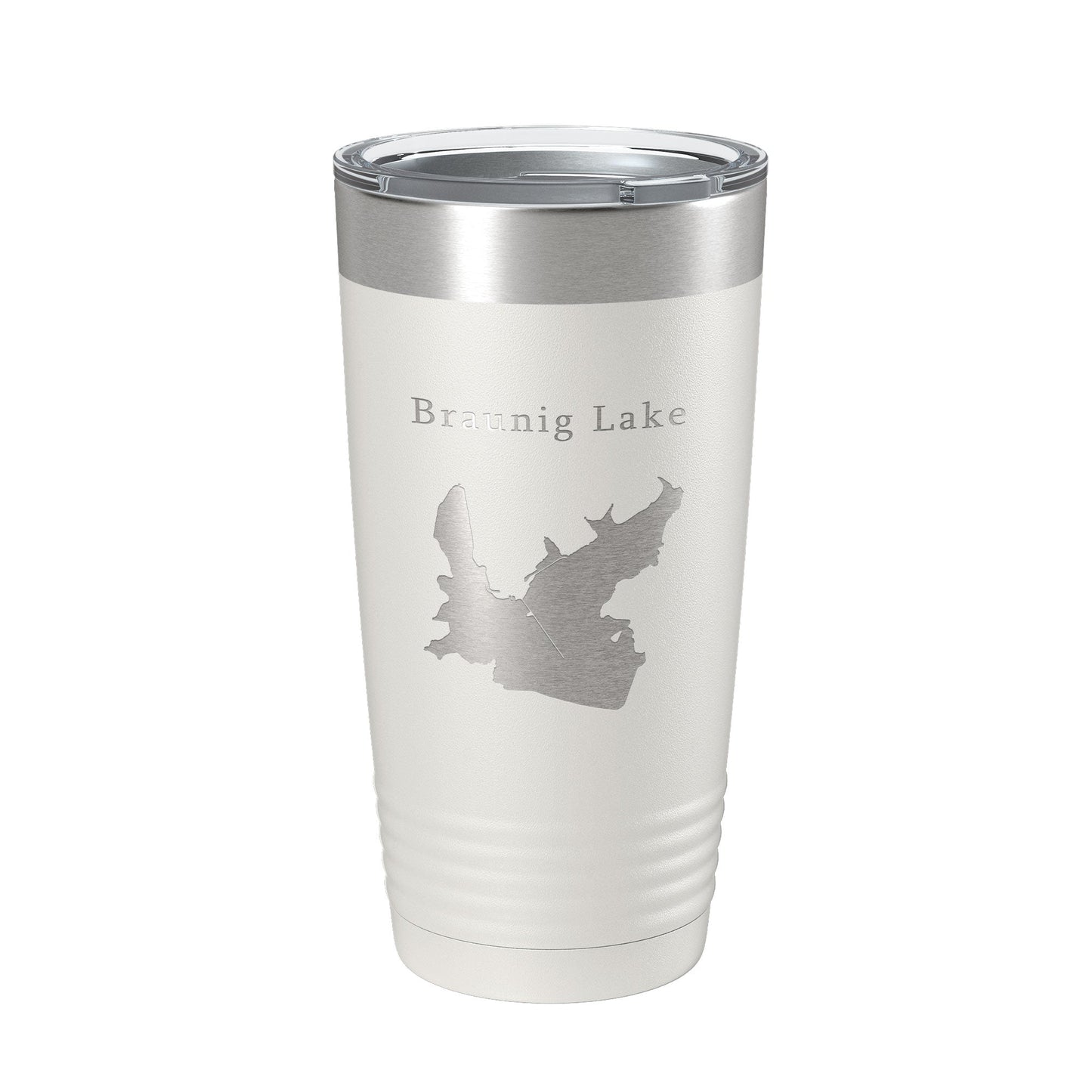 Victor Braunig Lake Map Tumbler Travel Mug Insulated Laser Engraved Coffee Cup Texas 20 oz-7