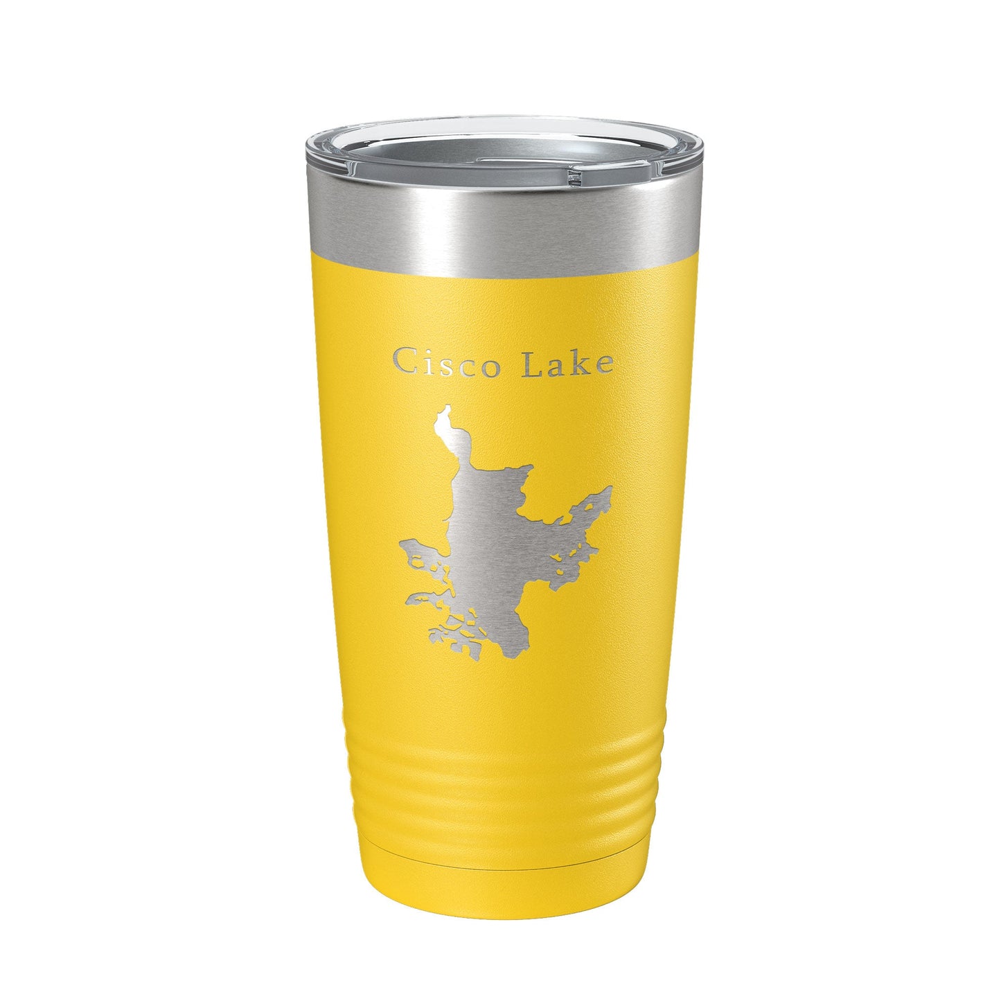 Cisco Lake Map Tumbler Travel Mug Insulated Laser Engraved Coffee Cup Michigan 20 oz-19