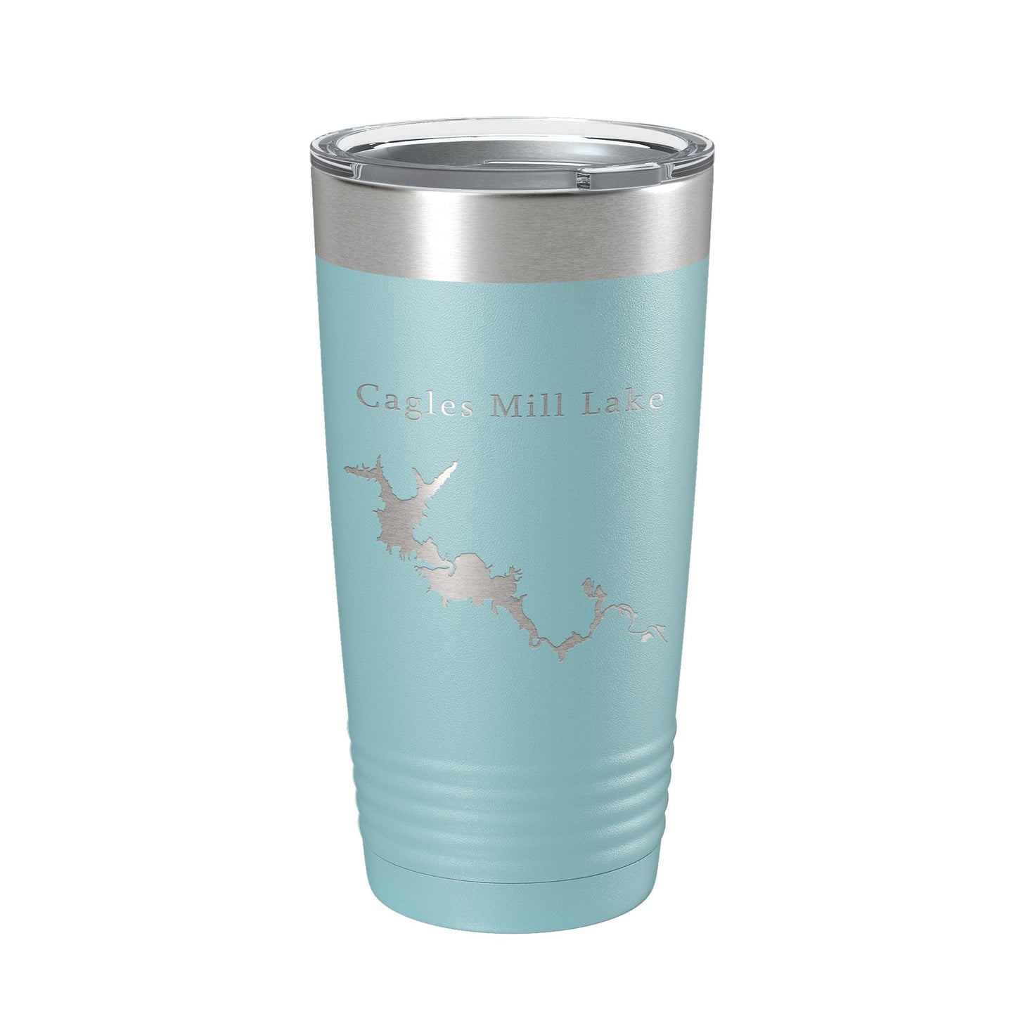 Cagles Mill Lake Map Tumbler Travel Mug Insulated Laser Engraved Coffee Cup Indiana 20 oz-13