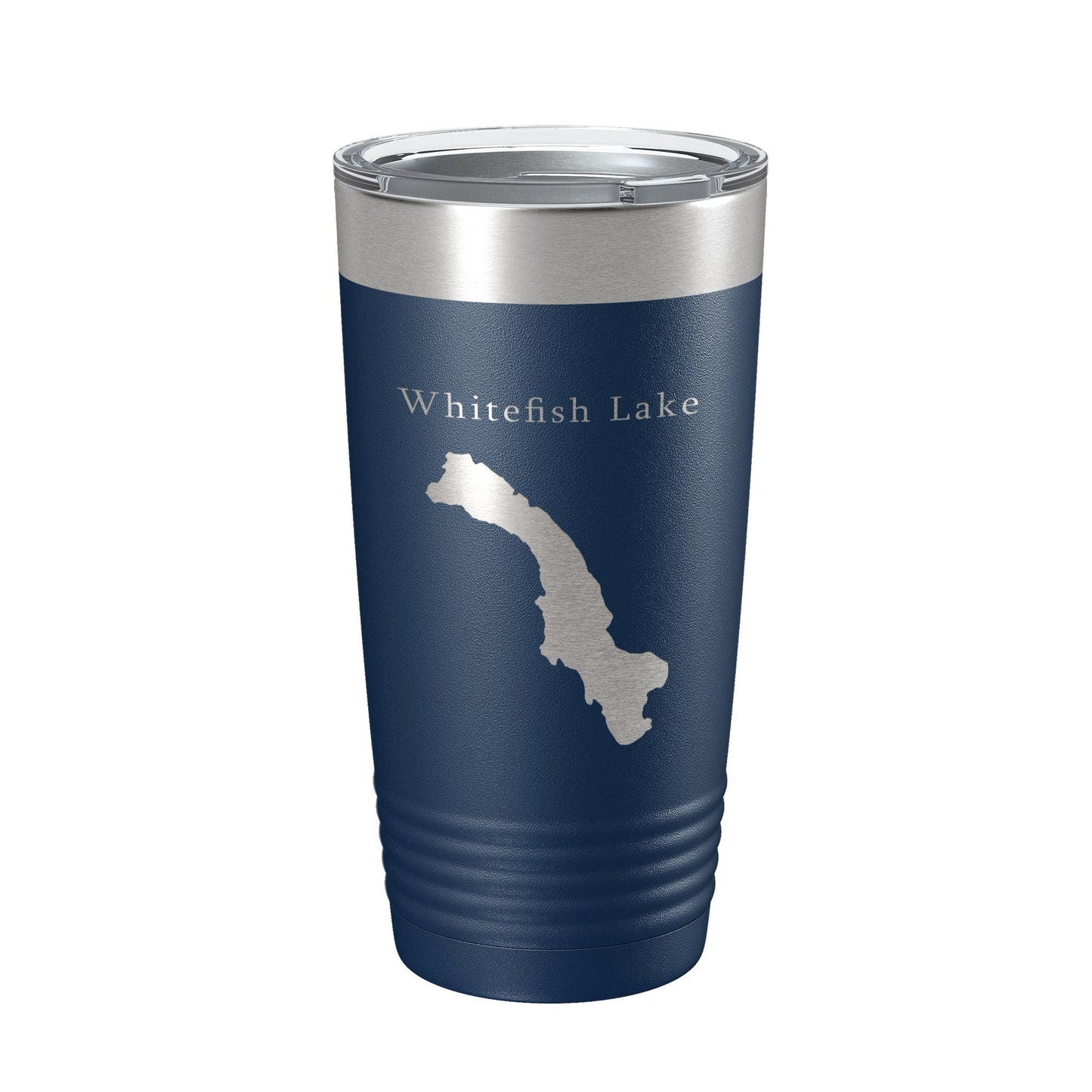 Whitefish Lake Map Tumbler Travel Mug Insulated Laser Engraved Coffee Cup Montana 20 oz-8