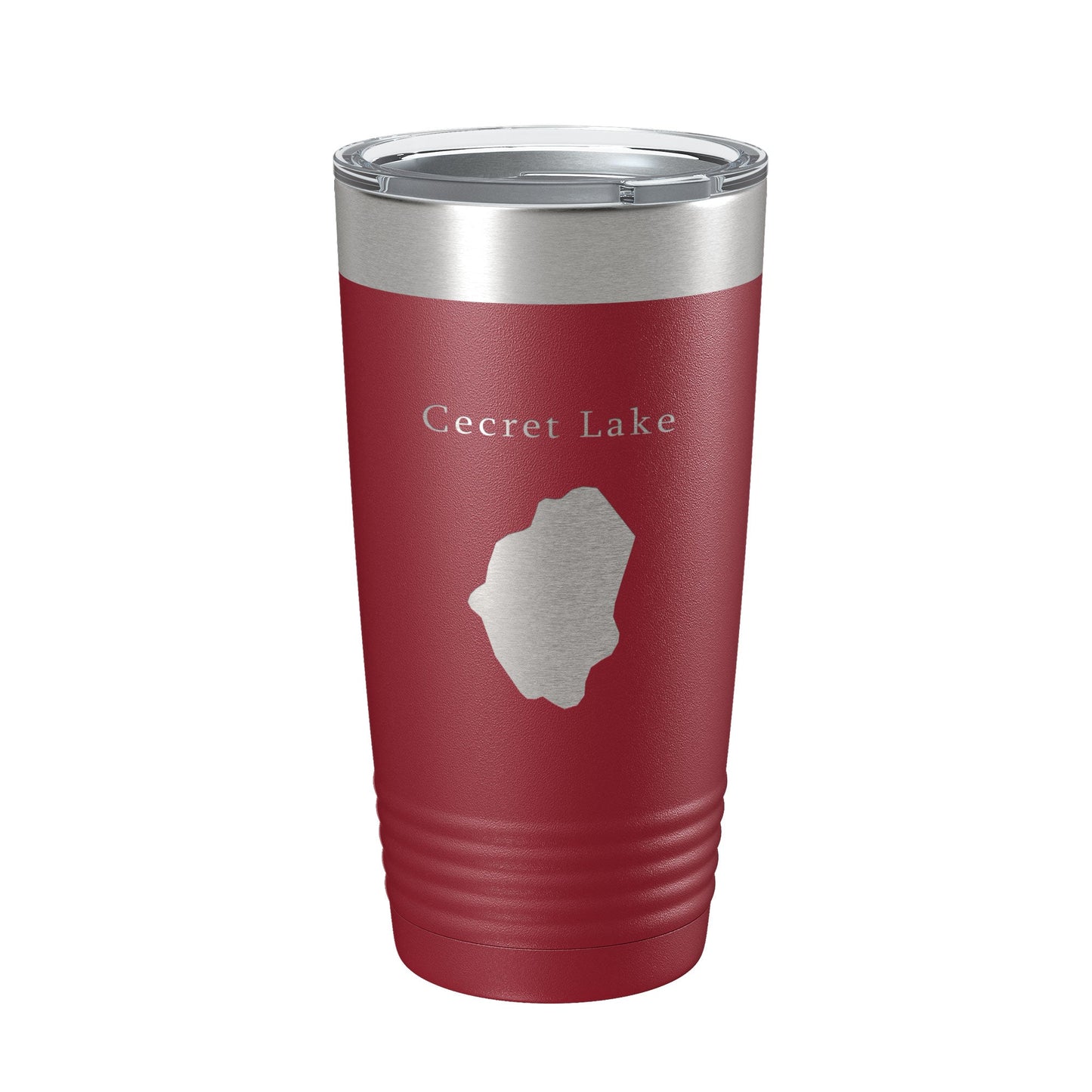 Cecret Lake Secret Map Tumbler Travel Mug Insulated Laser Engraved Coffee Cup Utah 20 oz-18