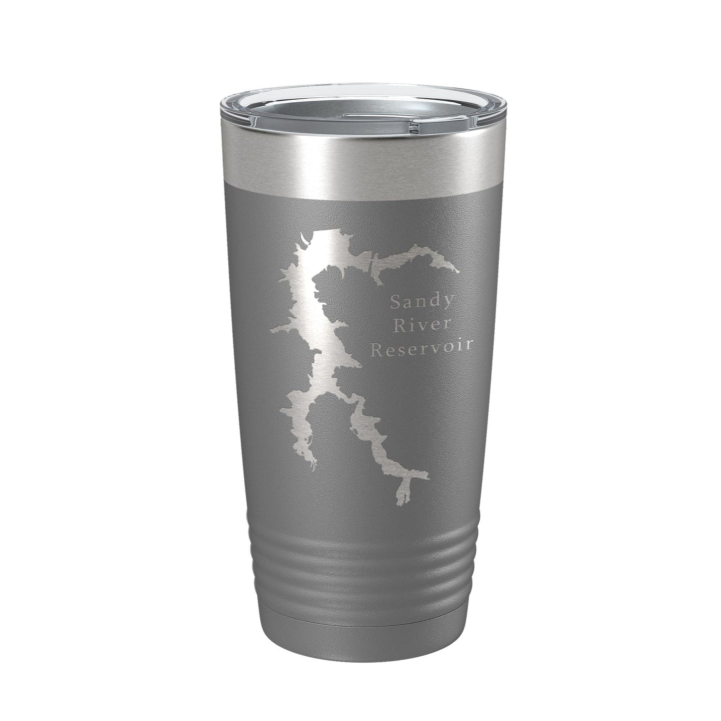 Sandy River Reservoir Tumbler Lake Map Travel Mug Insulated Laser Engraved Coffee Cup Virginia 20 oz-16