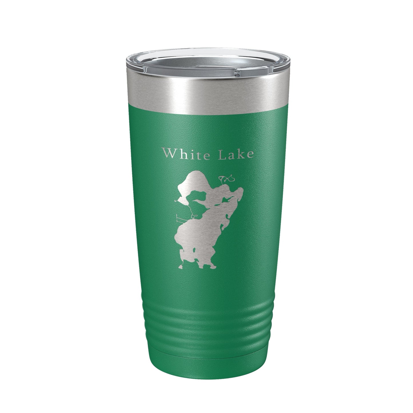 White Lake Map Tumbler Travel Mug Insulated Laser Engraved Coffee Cup Michigan 20 oz-9