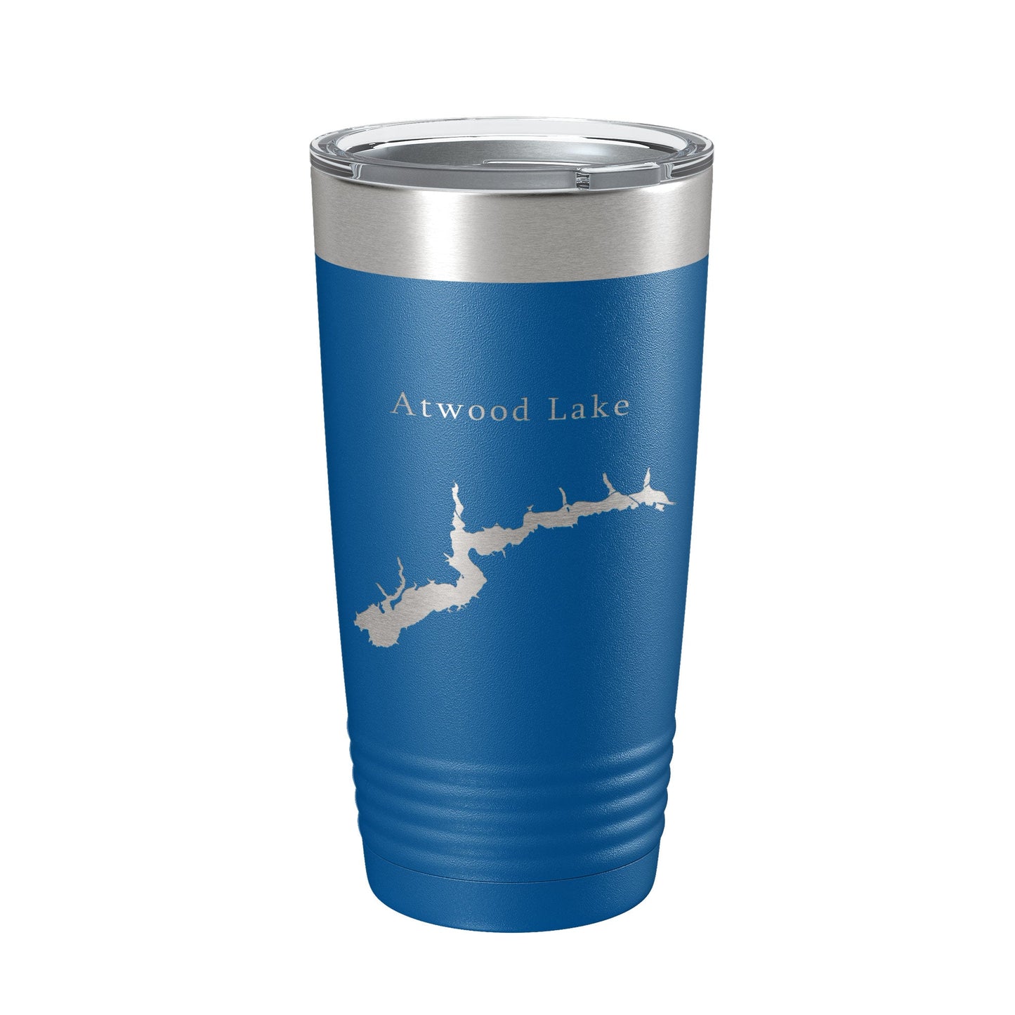 Atwood Lake Map Tumbler Travel Mug Insulated Laser Engraved Coffee Cup Ohio 20 oz-6