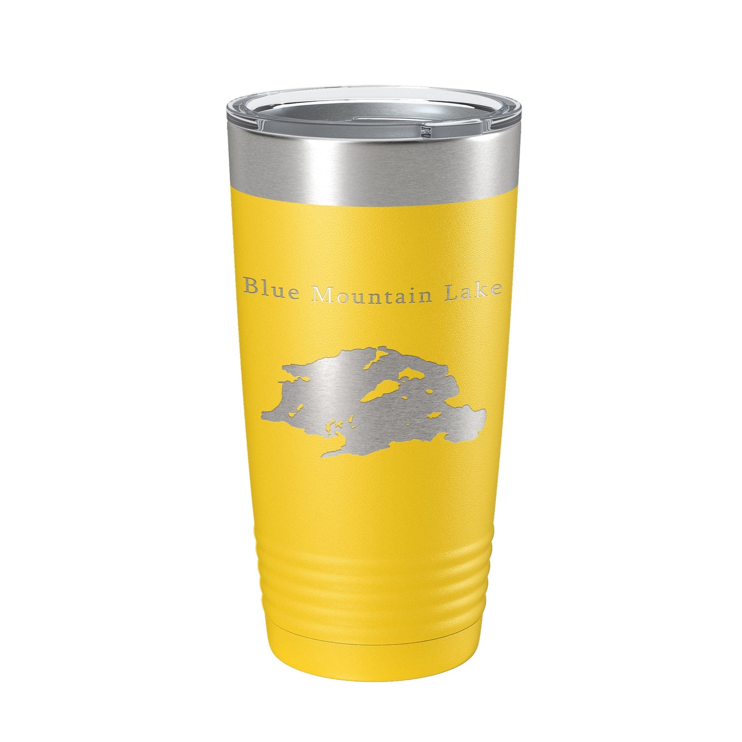 Blue Mountain Lake Map Tumbler Travel Mug Insulated Laser Engraved Coffee Cup New York 20 oz-19