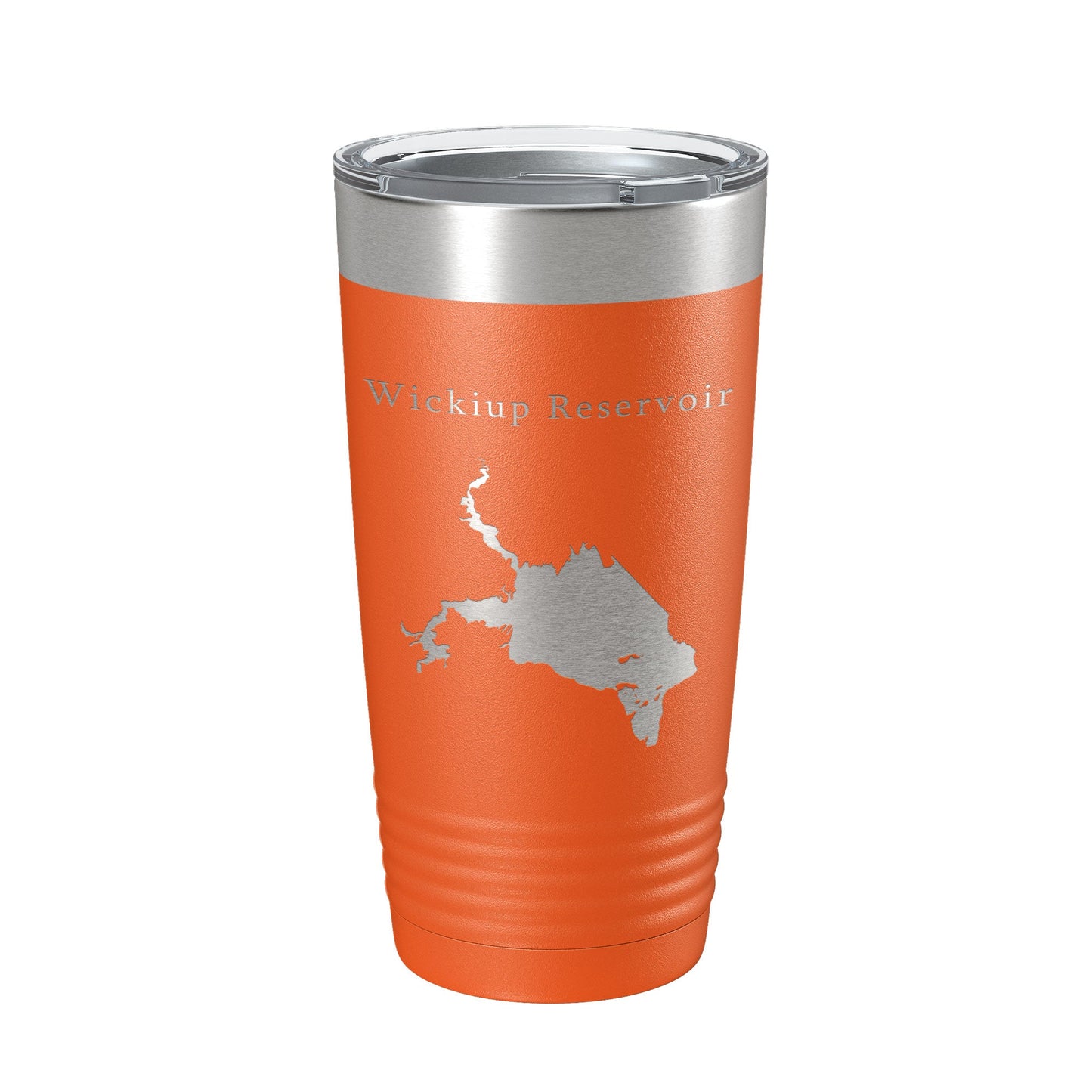 Wickiup Reservoir Tumbler Lake Map Travel Mug Insulated Laser Engraved Coffee Cup Oregon 20 oz-17