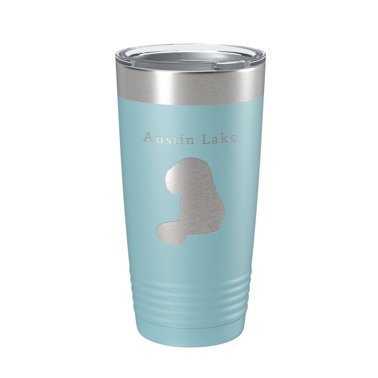 Austin Lake Map Tumbler Travel Mug Insulated Laser Engraved Coffee Cup Michigan 20 oz-13