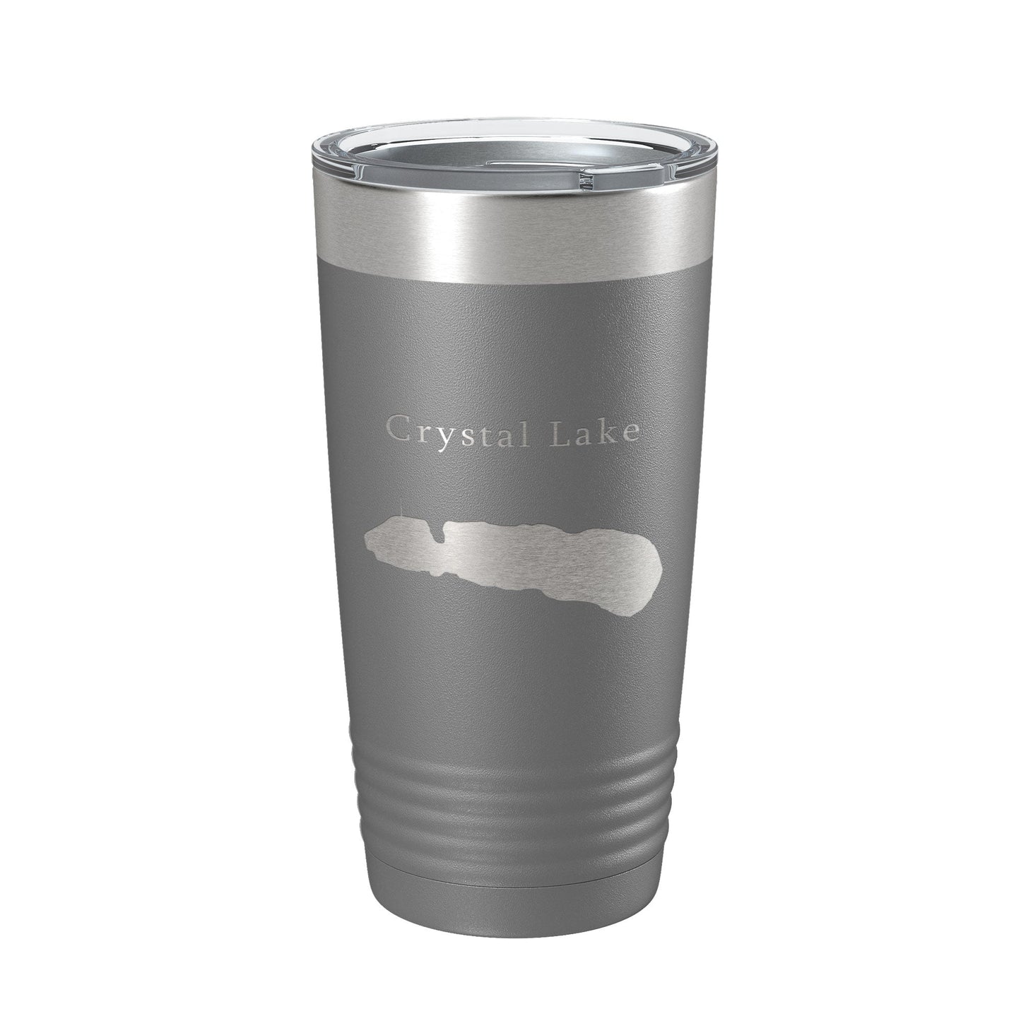 Crystal Lake Map Tumbler Travel Mug Insulated Laser Engraved Coffee Cup Illinois 20 oz-16