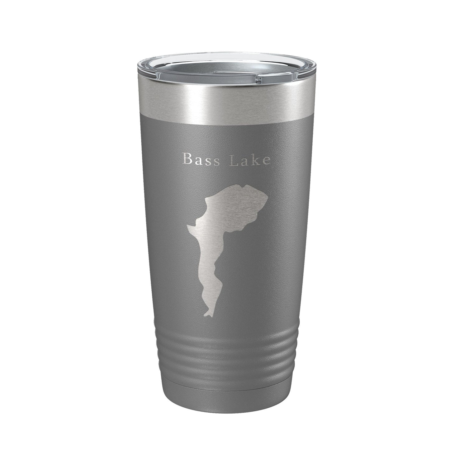 Bass Lake Map Tumbler Travel Mug Insulated Laser Engraved Coffee Cup North Carolina 20 oz-16