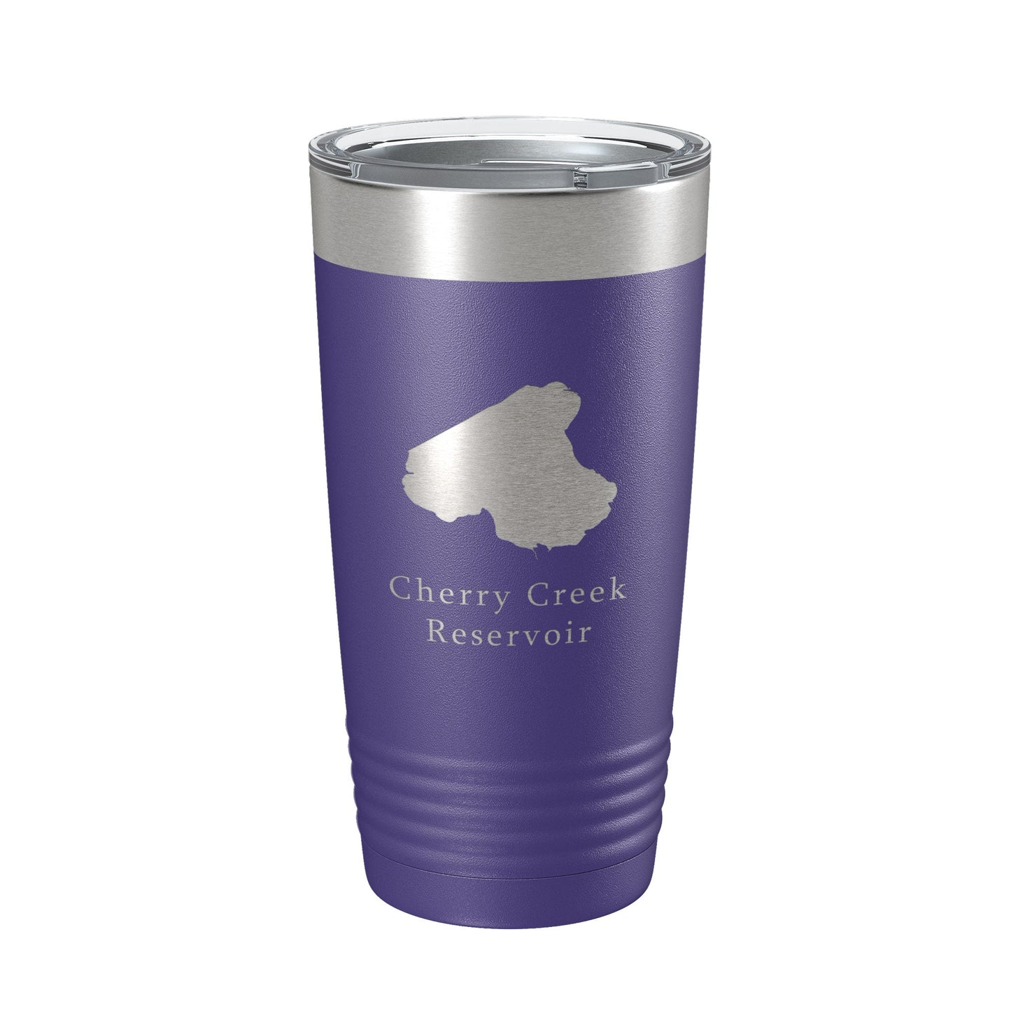 Cherry Creek Reservoir Tumbler Lake Map Travel Mug Insulated Laser Engraved Coffee Cup Colorado 20 oz-15