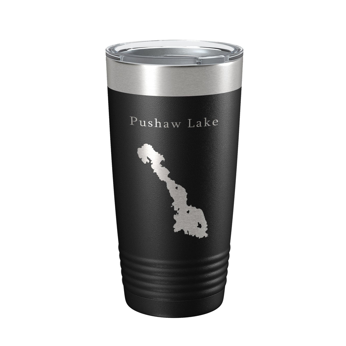 Pushaw Lake Map Tumbler Travel Mug Insulated Laser Engraved Coffee Cup Maine 20 oz-5