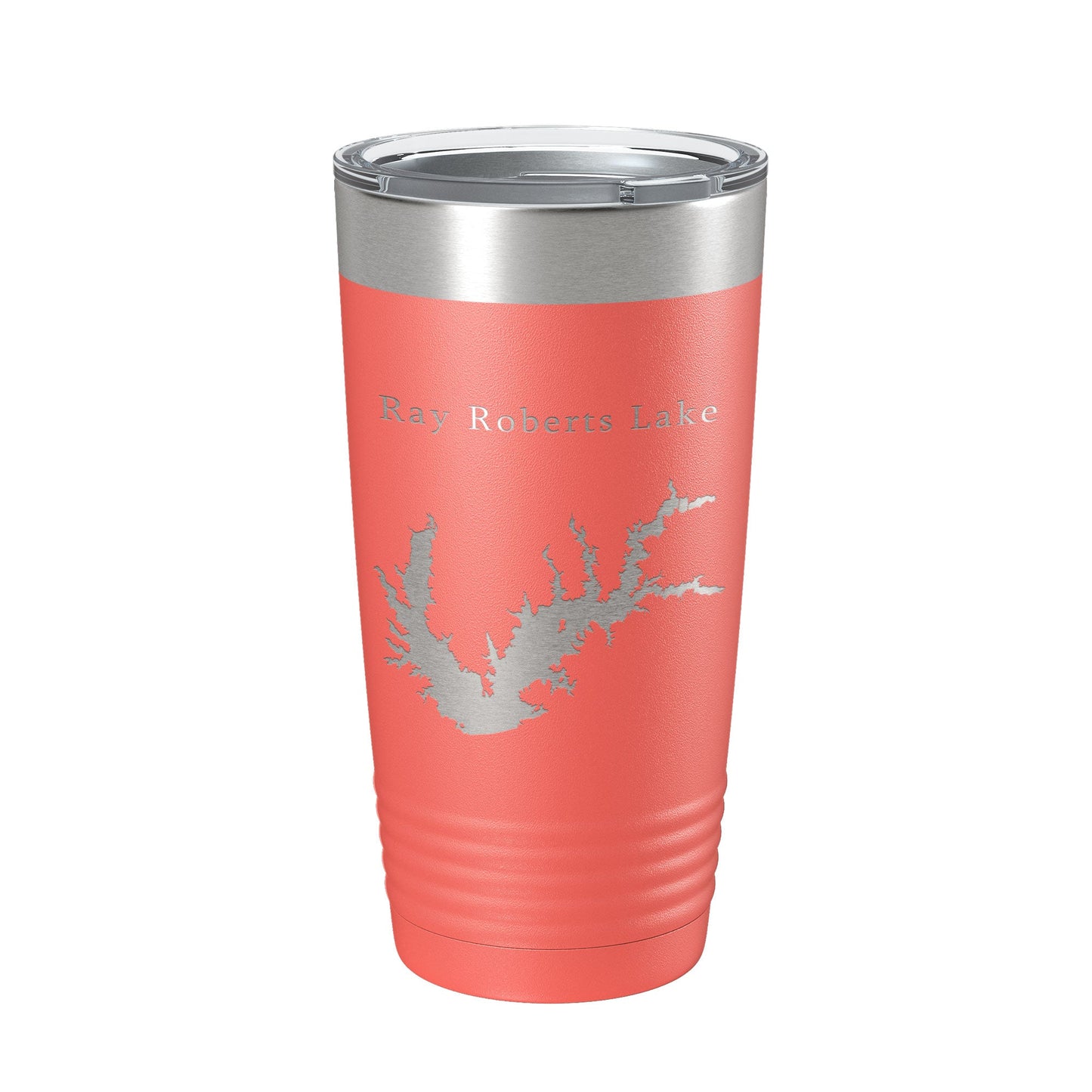Ray Roberts Lake Map Tumbler Travel Mug Insulated Laser Engraved Coffee Cup Texas 20 oz-20