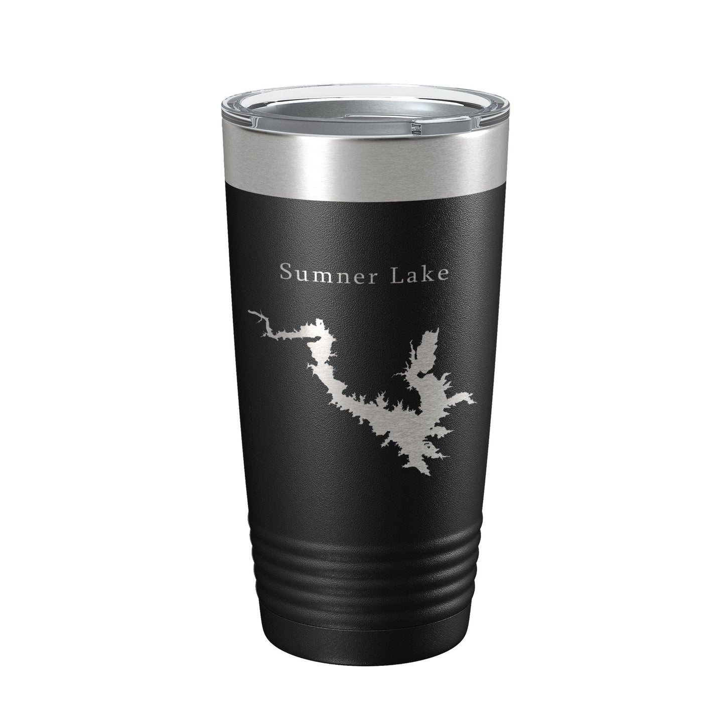 Sumner Lake Map Tumbler Travel Mug Insulated Laser Engraved Coffee Cup New Mexico 20 oz-5