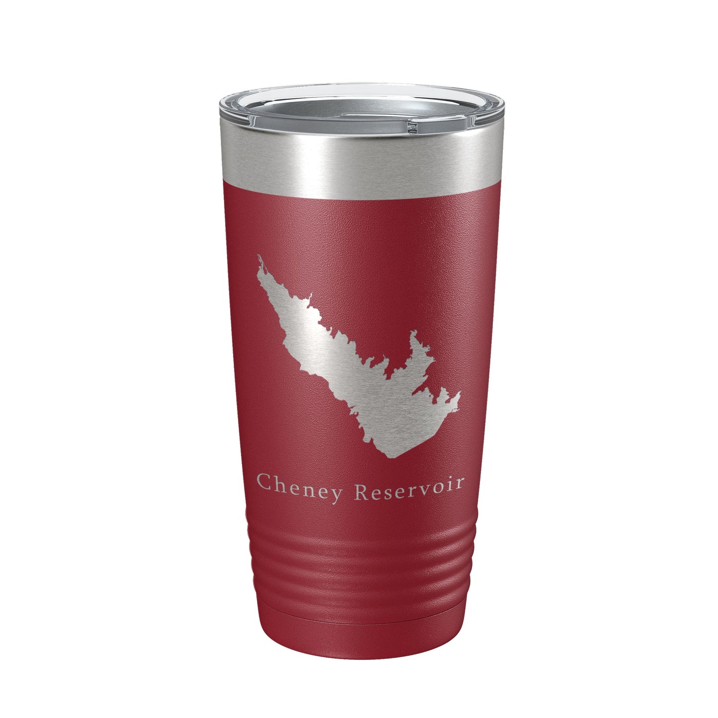 Cheney Reservoir Tumbler Lake Map Travel Mug Insulated Laser Engraved Coffee Cup Kansas 20 oz-18