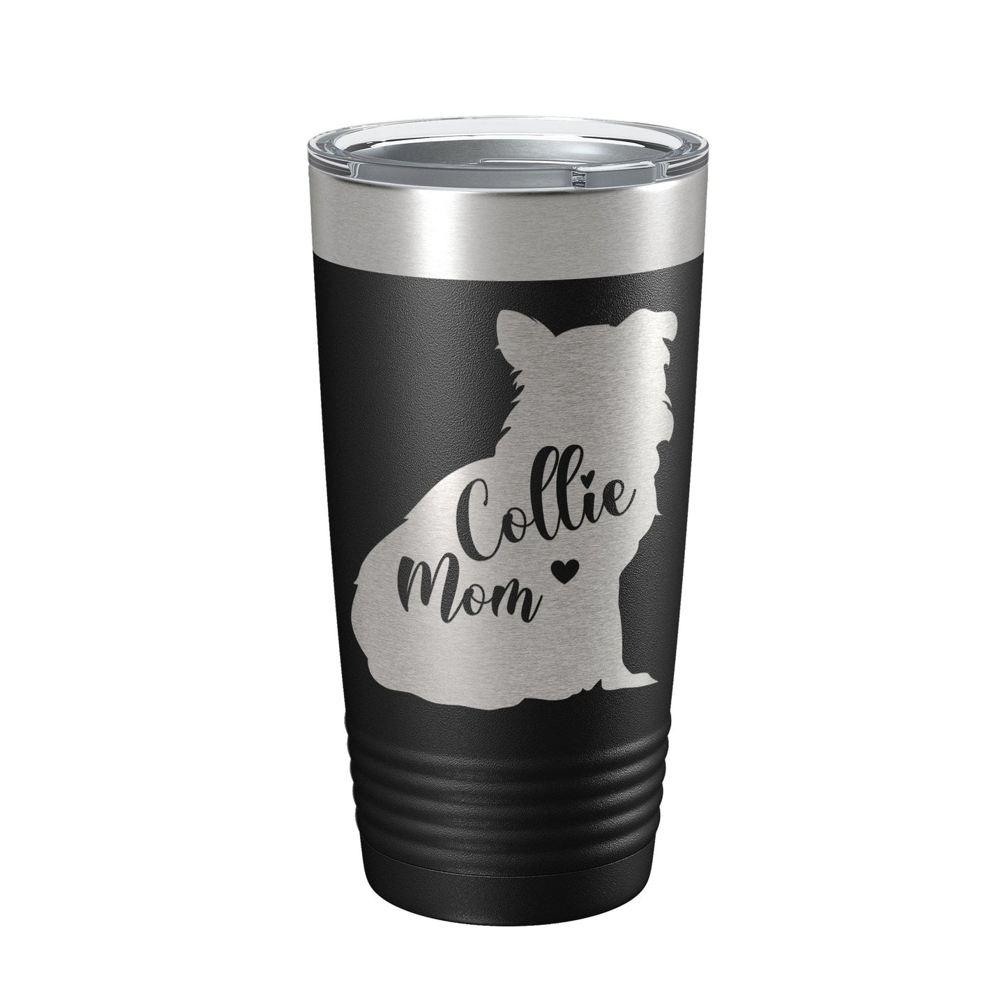 Collie Mom Tumbler Dog Travel Mug Gift Insulated Laser Engraved Coffee Cup 20 oz-5