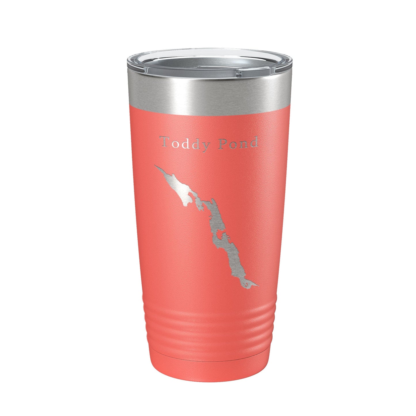 Toddy Pond Tumbler Lake Map Travel Mug Insulated Laser Engraved Coffee Cup Maine 20 oz-20