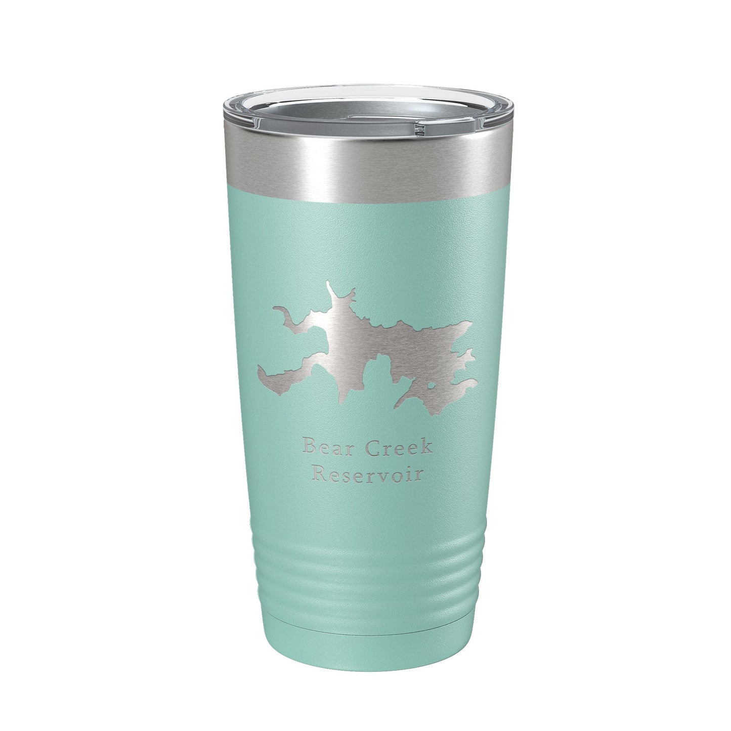 Bear Creek Reservoir Map Tumbler Travel Mug Insulated Laser Engraved Coffee Cup Lake Athens Jefferson Georgia 20 oz-12