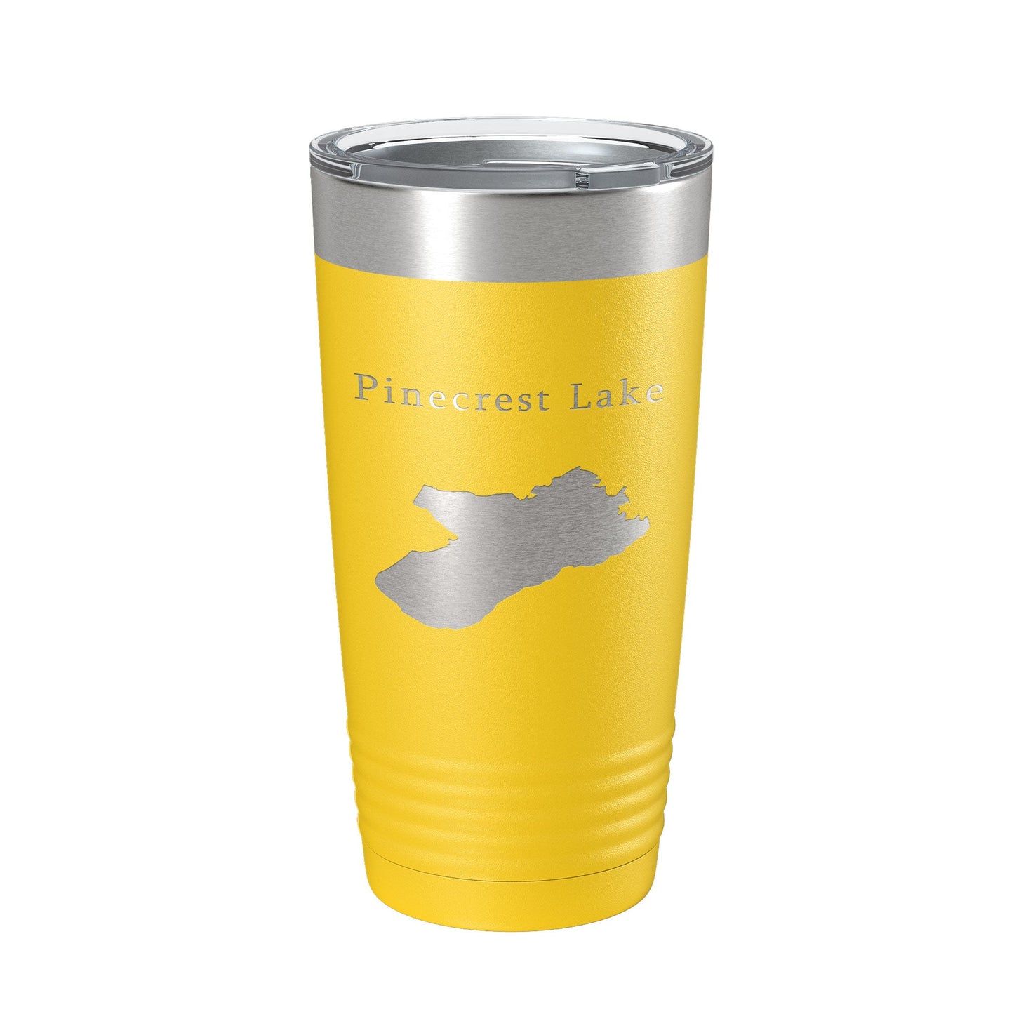 Pinecrest Lake Map Tumbler Travel Mug Insulated Laser Engraved Coffee Cup California 20 oz-19