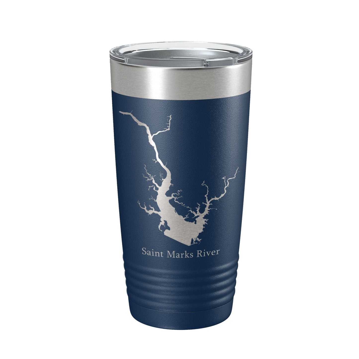 St. Marks River FL Map Tumbler Travel Mug Insulated Laser Engraved Coffee Cup Apalachee Bay Florida Saint 20 oz-8