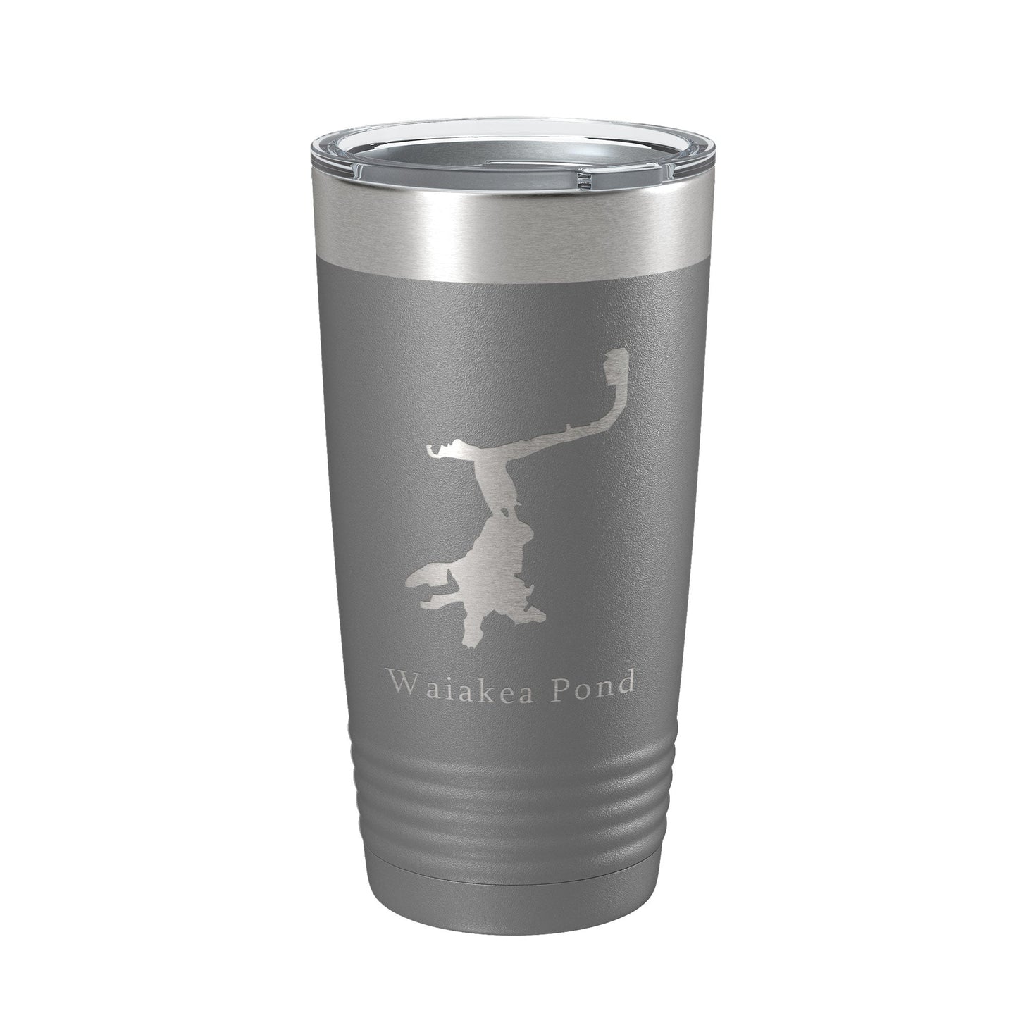 Waiakea Pond Tumbler Lake Map Travel Mug Insulated Laser Engraved Coffee Cup Hawaii 20 oz-16