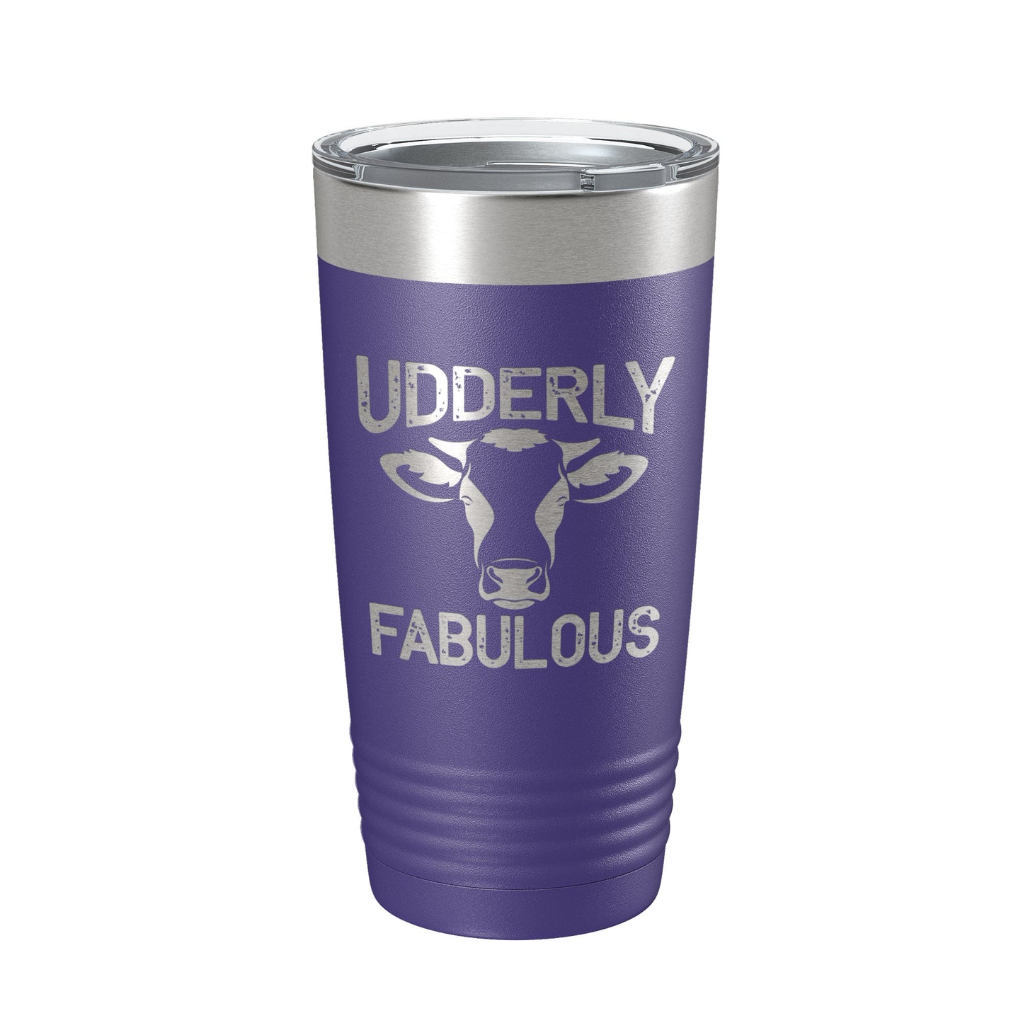 Udderly Fabulous Tumbler Cow Travel Mug Gift Insulated Laser Engraved Coffee Cup Utterly Dairy Farmer 20 oz-15