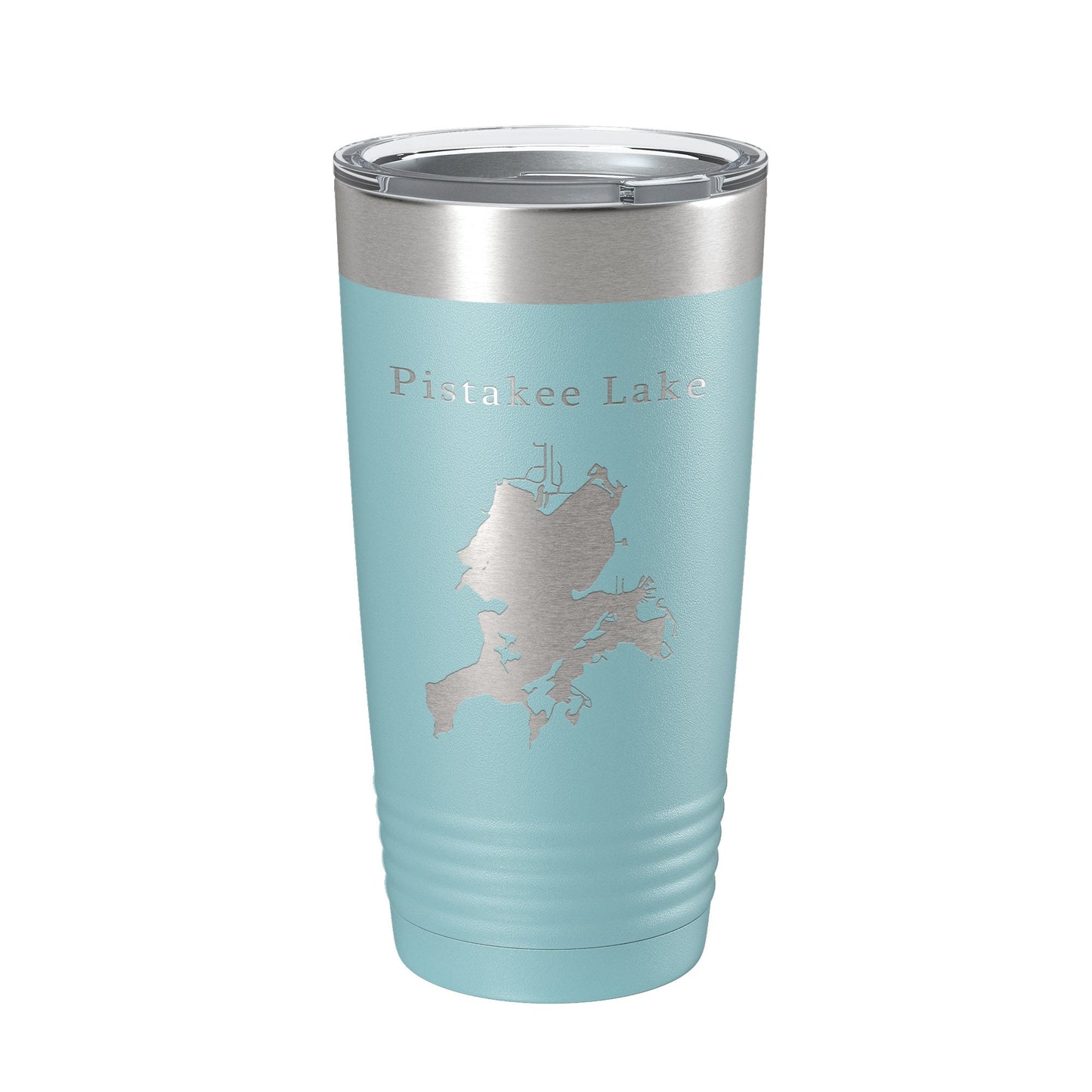 Pistakee Lake Map Tumbler Travel Mug Insulated Laser Engraved Coffee Cup Illinois 20 oz-13