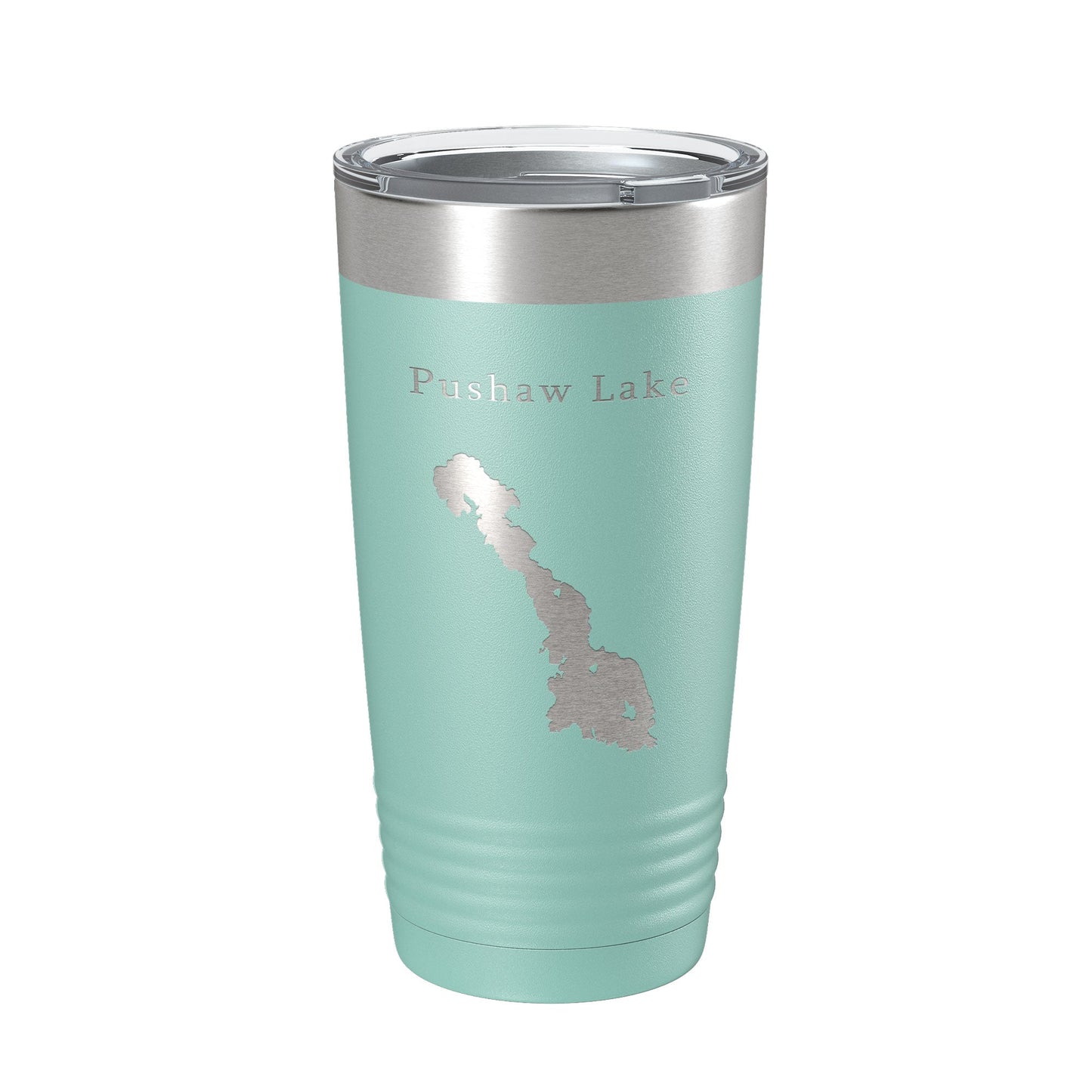 Pushaw Lake Map Tumbler Travel Mug Insulated Laser Engraved Coffee Cup Maine 20 oz-12
