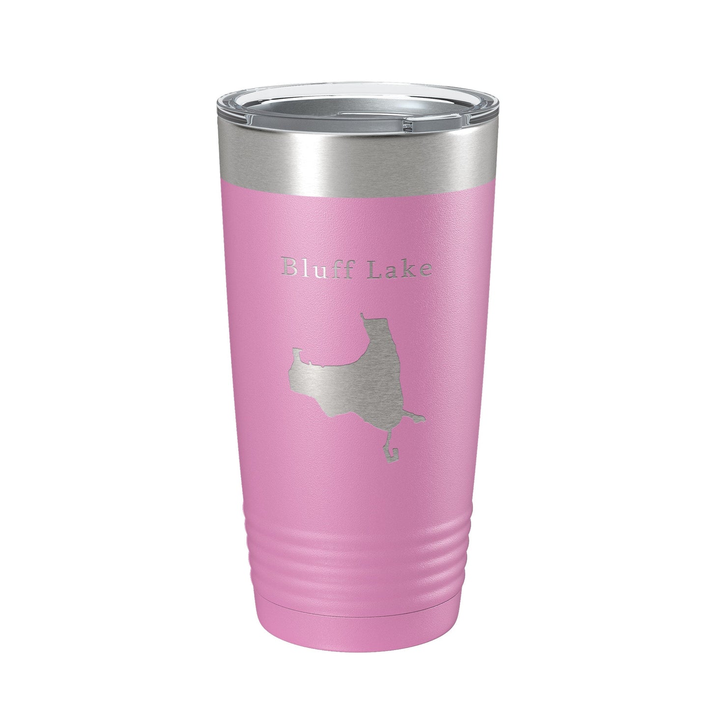 Bluff Lake Map Tumbler Travel Mug Insulated Laser Engraved Coffee Cup Illinois 20 oz-14