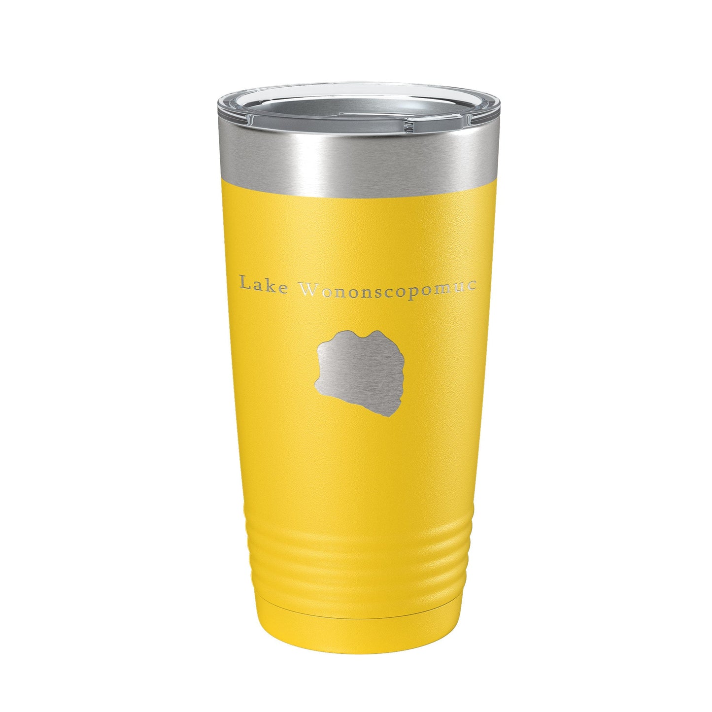 Lake Wononscopomuc Map Tumbler Travel Mug Insulated Laser Engraved Coffee Cup Connecticut 20 oz-19