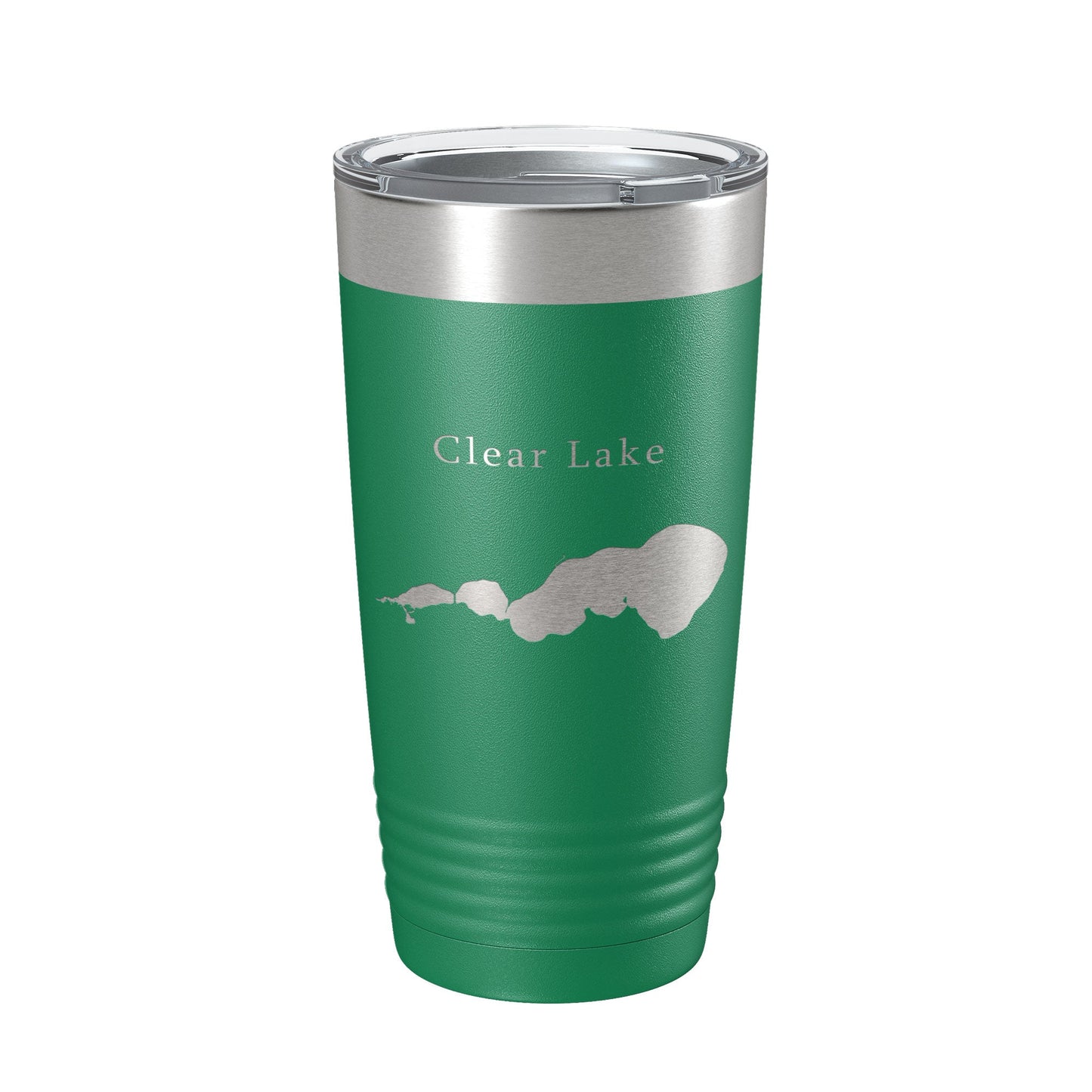 Clear Lake Map Tumbler Travel Mug Insulated Laser Engraved Coffee Cup Iowa 20 oz-9