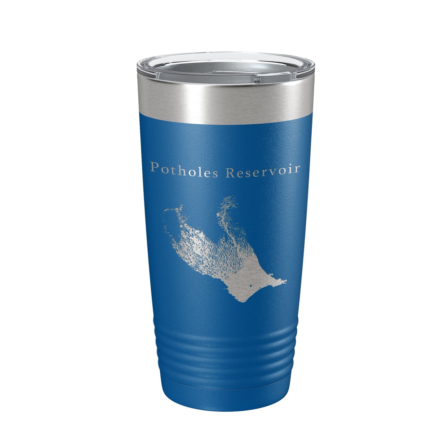 Potholes Reservoir Tumbler Lake Map Travel Mug Insulated Laser Engraved Coffee Cup Washington 20 oz-6