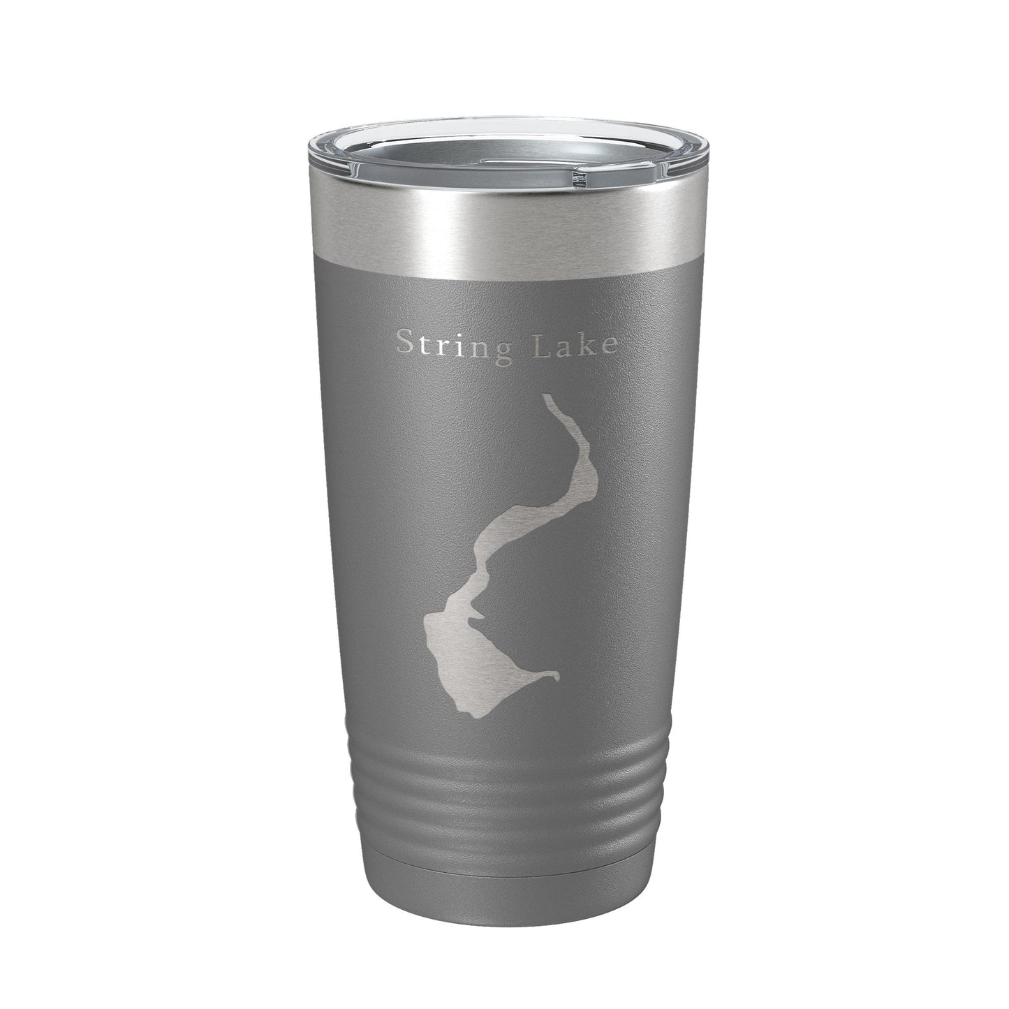 String Lake Map Tumbler Travel Mug Insulated Laser Engraved Coffee Cup Grand Teton Wyoming 20 oz-16