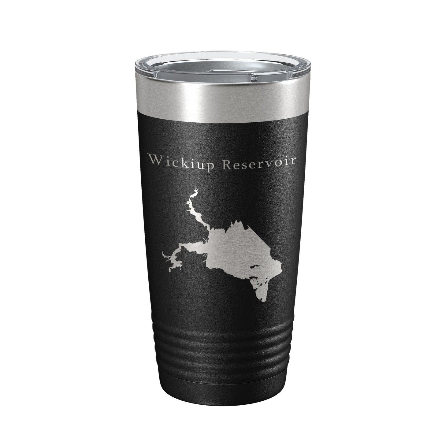 Wickiup Reservoir Tumbler Lake Map Travel Mug Insulated Laser Engraved Coffee Cup Oregon 20 oz-5