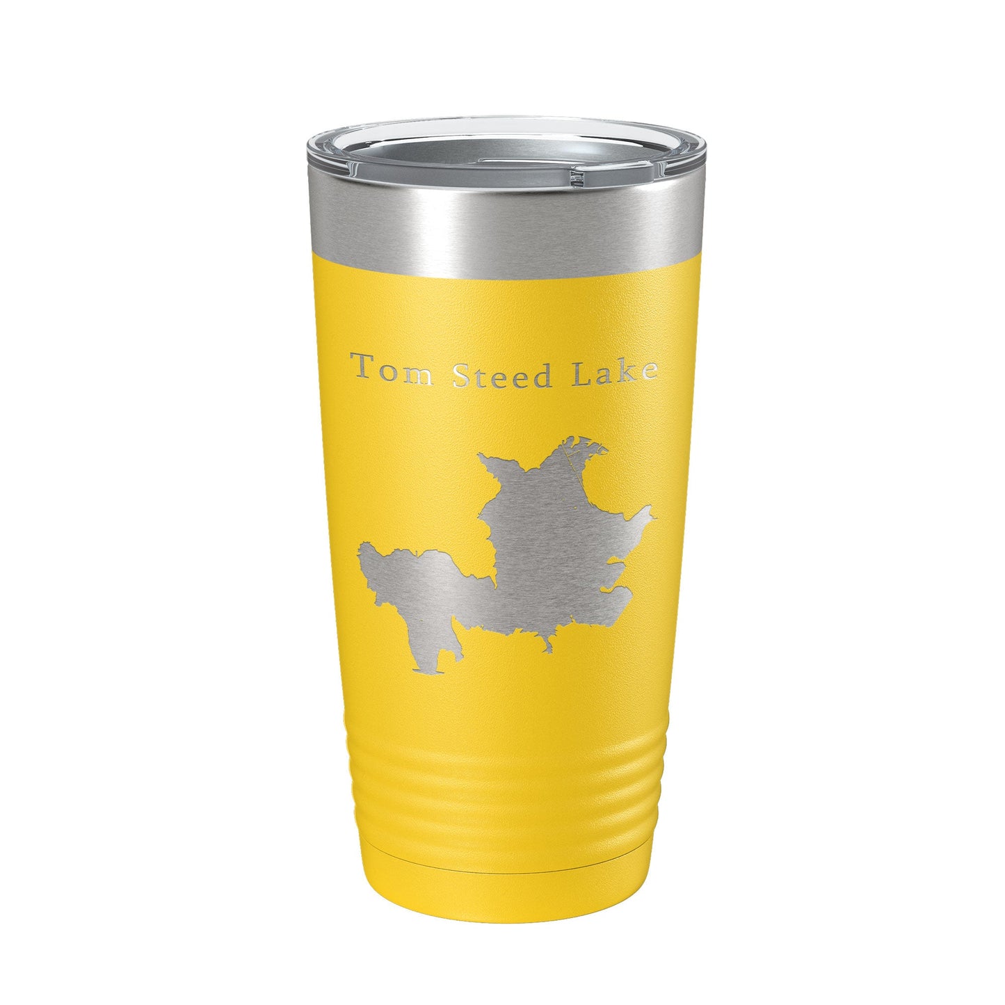 Tom Steed Lake Map Tumbler Travel Mug Insulated Laser Engraved Coffee Cup Oklahoma 20 oz-19