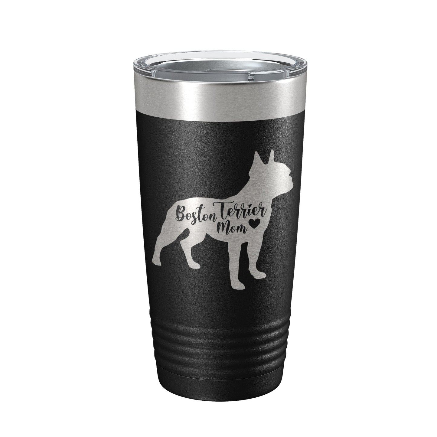 Boston Terrier Mom Tumbler Dog Travel Mug Gift Insulated Laser Engraved Coffee Cup 20 oz-5