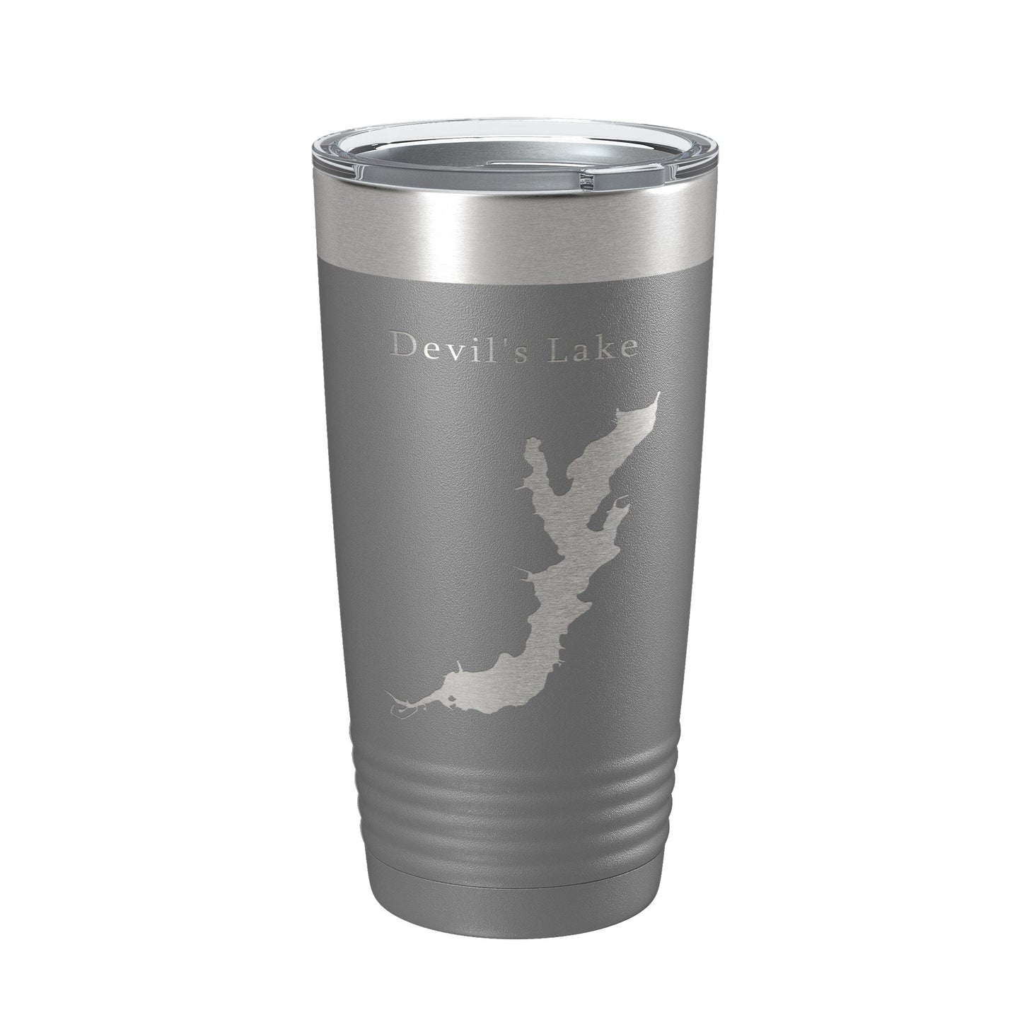 Devil's Lake Map Tumbler Travel Mug Insulated Laser Engraved Coffee Cup Oregon 20 oz-16