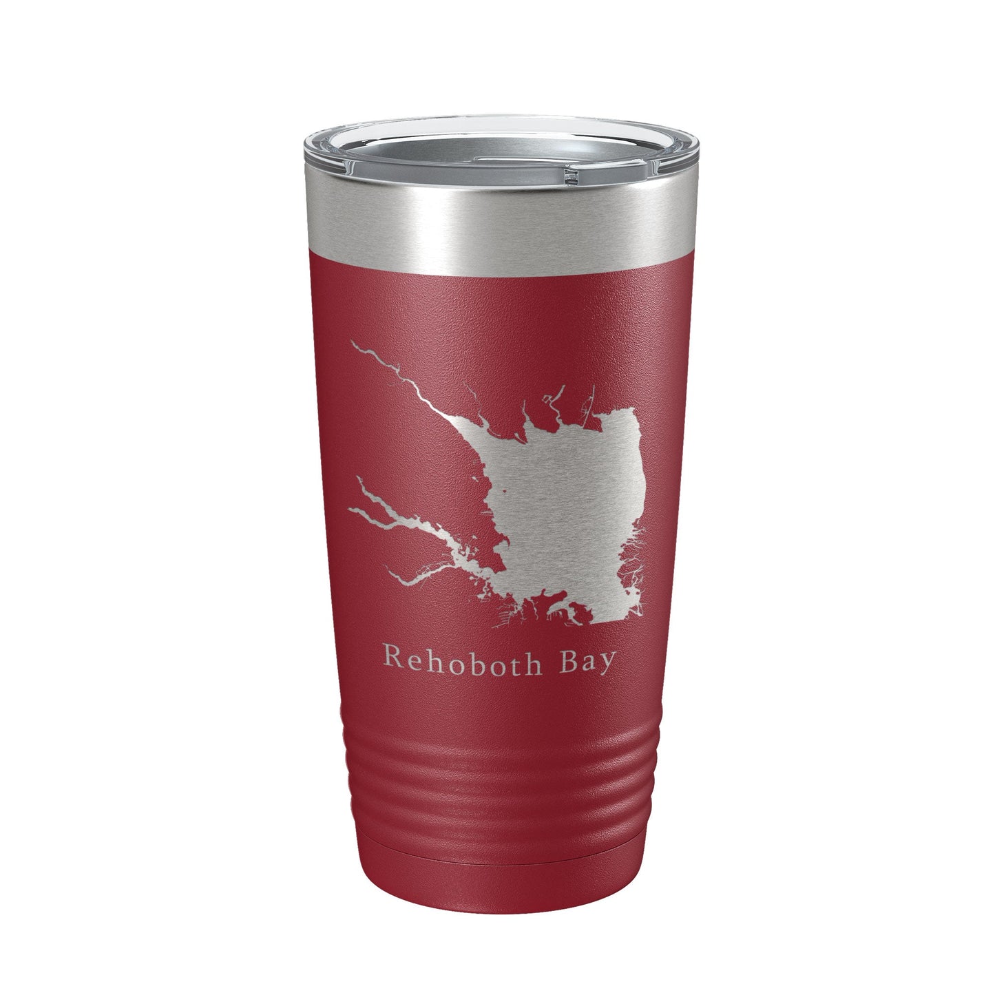 Rehoboth Bay Tumbler Lake Map Travel Mug Insulated Laser Engraved Coffee Cup Delaware 20 oz-18