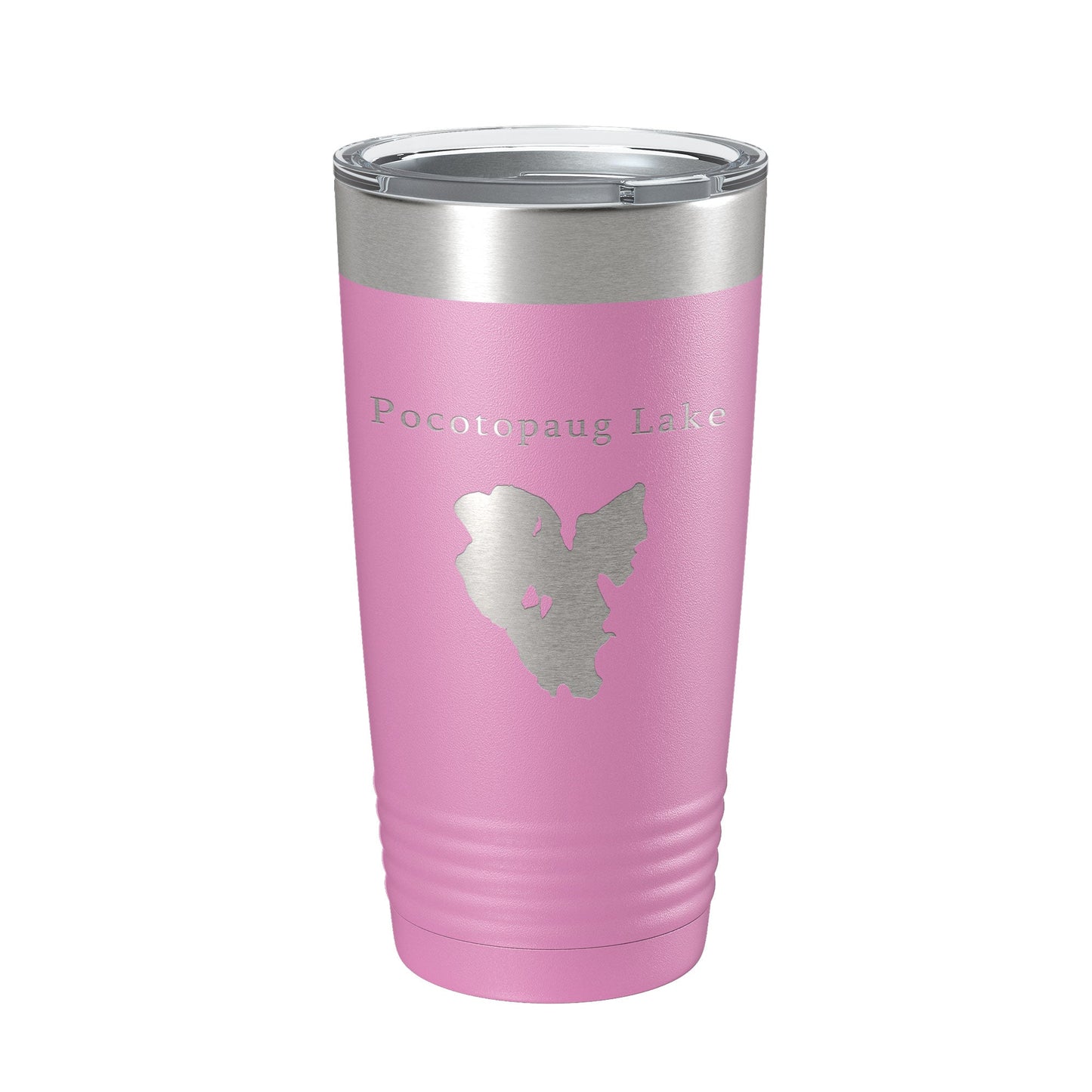 Pocotopaug Lake Map Tumbler Travel Mug Insulated Laser Engraved Coffee Cup Connecticut 20 oz-14
